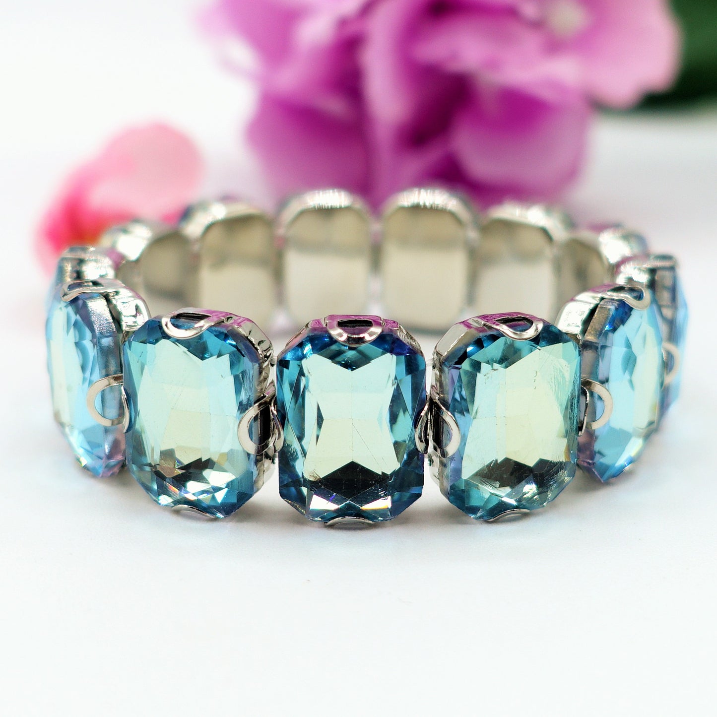 MARGOT - Bracciale Elasticizzato con pietre sfaccettate - LUCE COLLECTION
