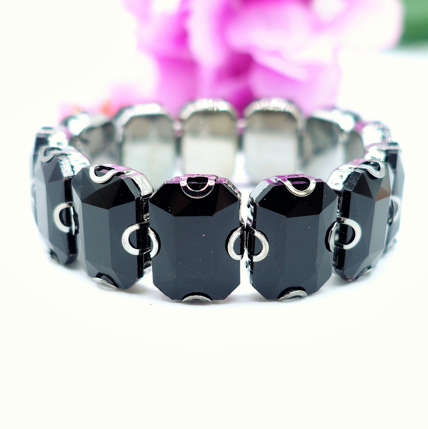 MARGOT - Bracciale Elasticizzato con pietre sfaccettate - LUCE COLLECTION
