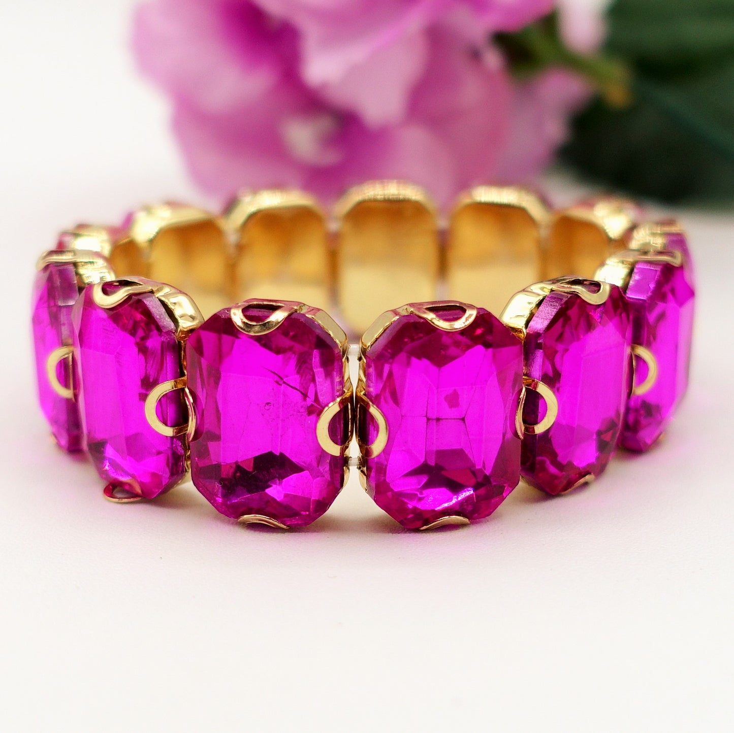 MARGOT - Bracciale Elasticizzato con pietre sfaccettate - LUCE COLLECTION