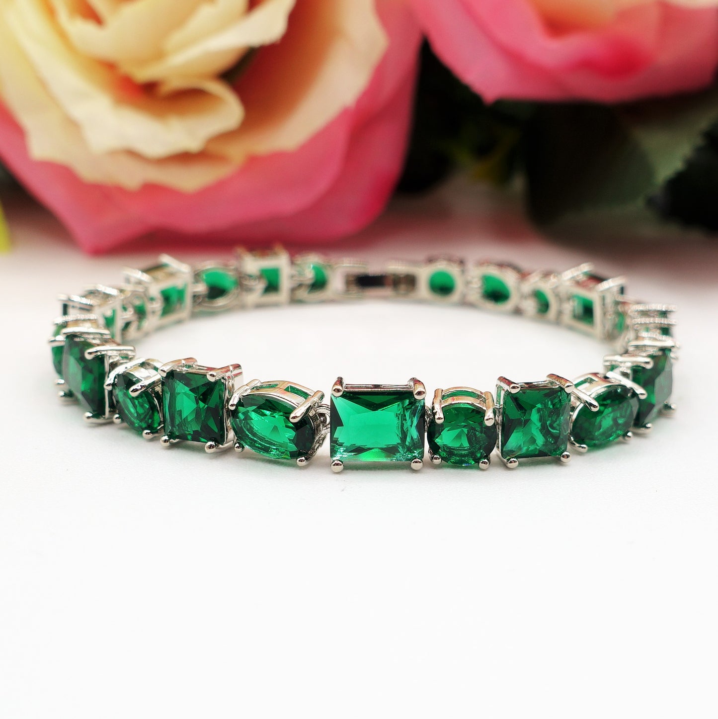 CHARIS LUXE - Bracciale Tennis con Cubic Zirconia RAINBOW