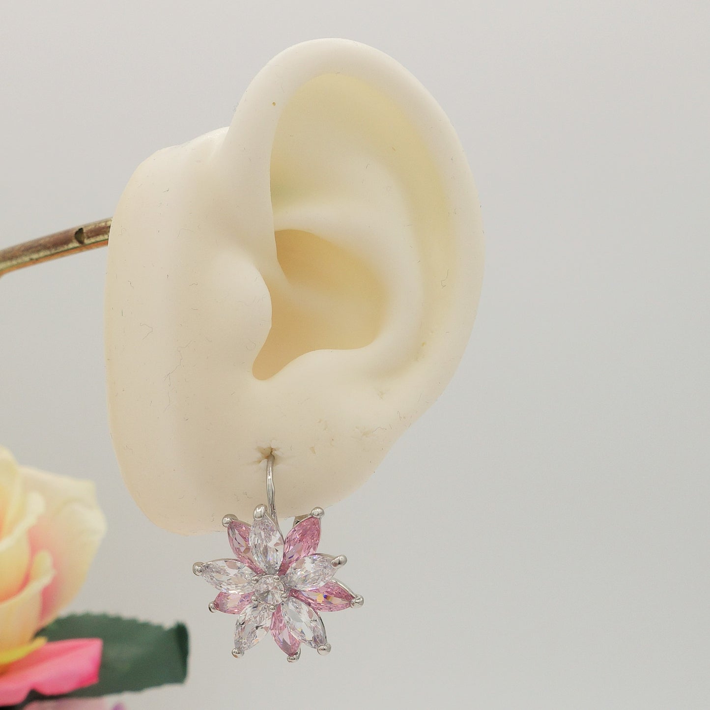 GWEN - Orecchini monachella in cubic zirconia