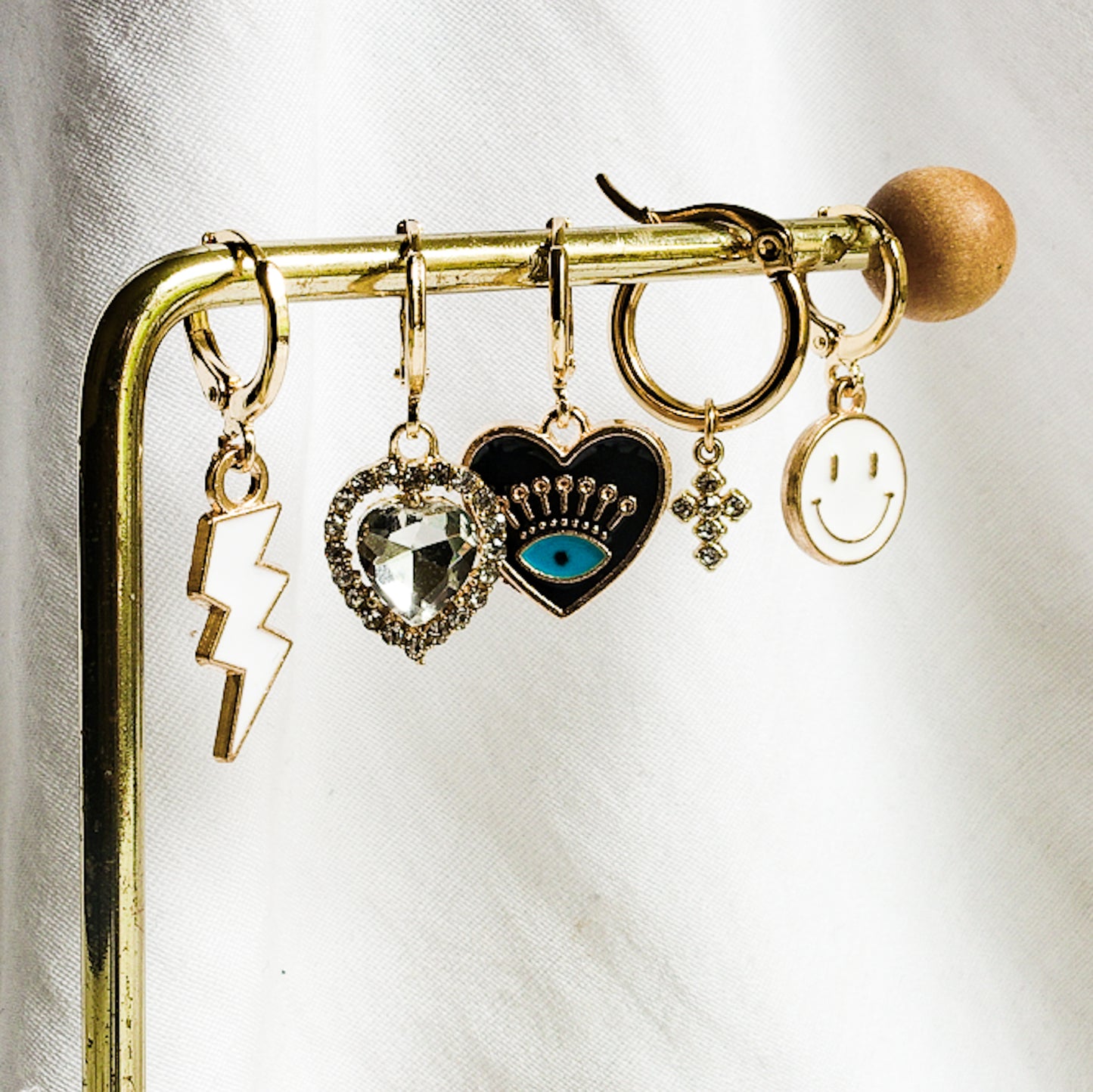 SMILEY ~ ORECCHINI Placcati oro 24K
