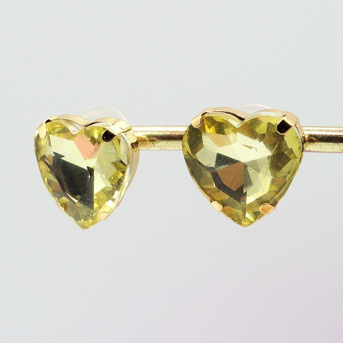 LUCE HEARTS Studs - Orecchini ACCIAIO INOSSIDABILE con pietre sfaccettate