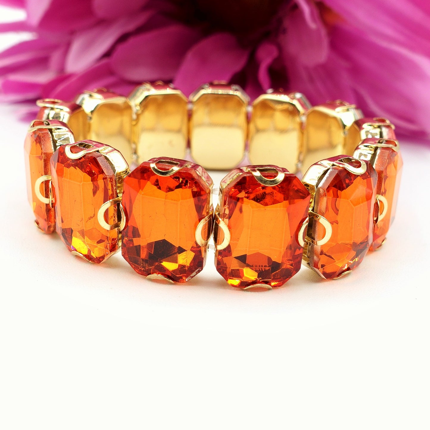 MARGOT - Bracciale Elasticizzato con pietre sfaccettate - LUCE COLLECTION