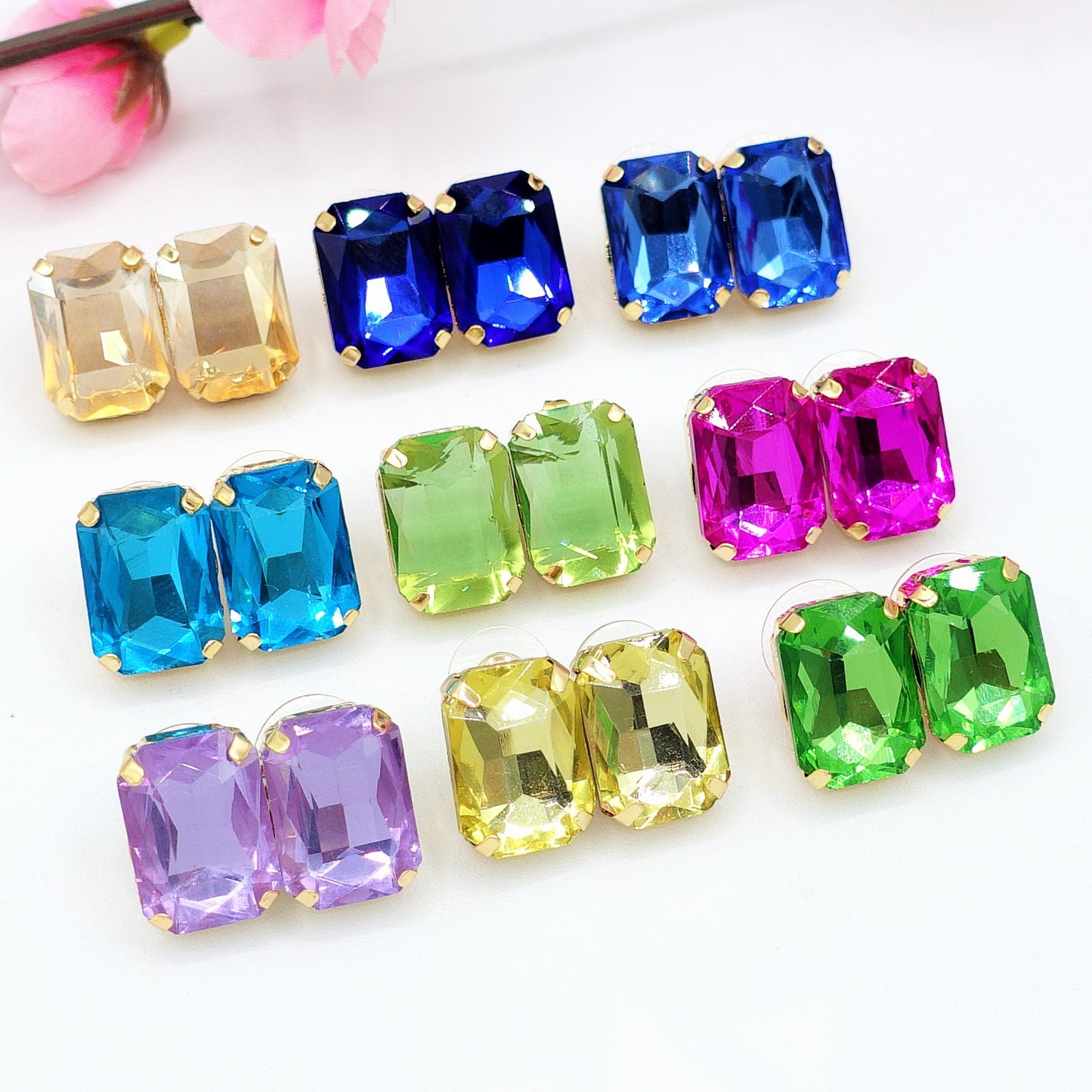 MARGOT STUDS - PAIO Orecchini a bottone con pietre sfaccettate