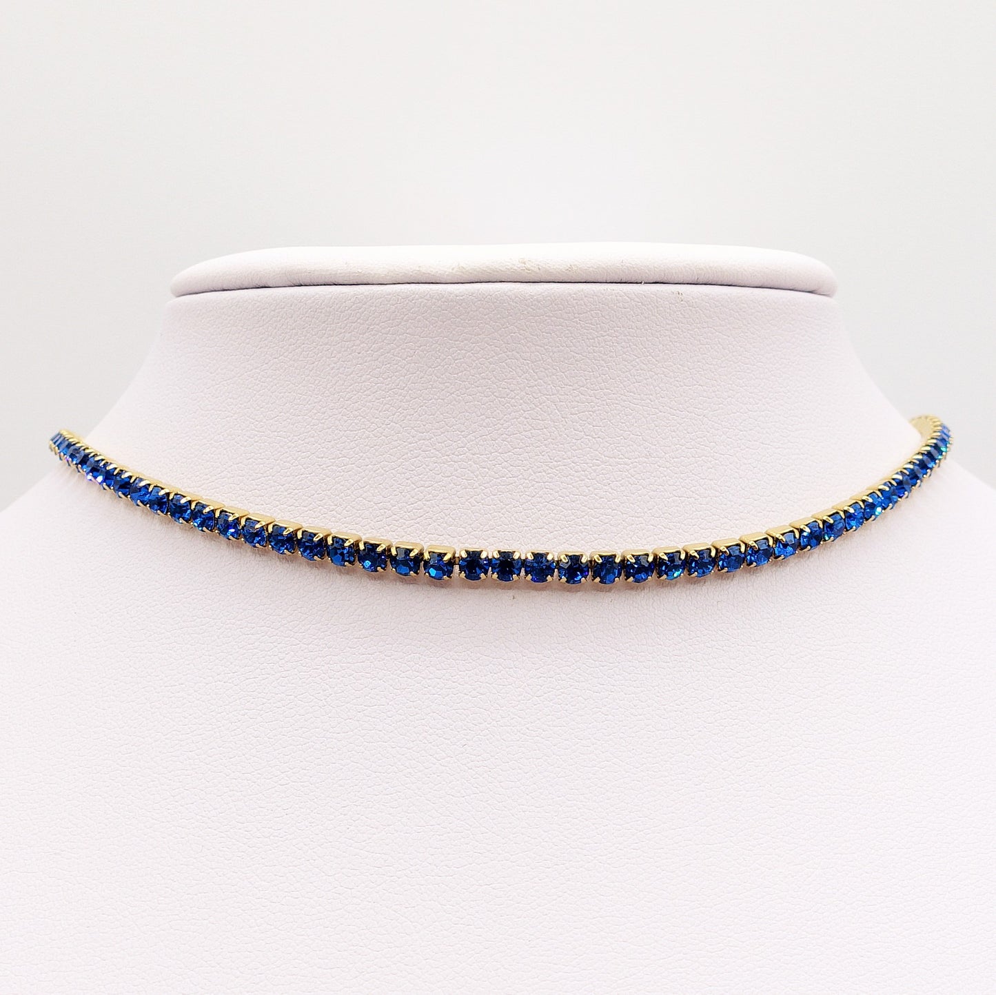 VEGAS ~ TENNIS CHOKER GIROCOLLO IN ACCIAIO INOSSIDABILE CON CUBIC ZIRCONIA