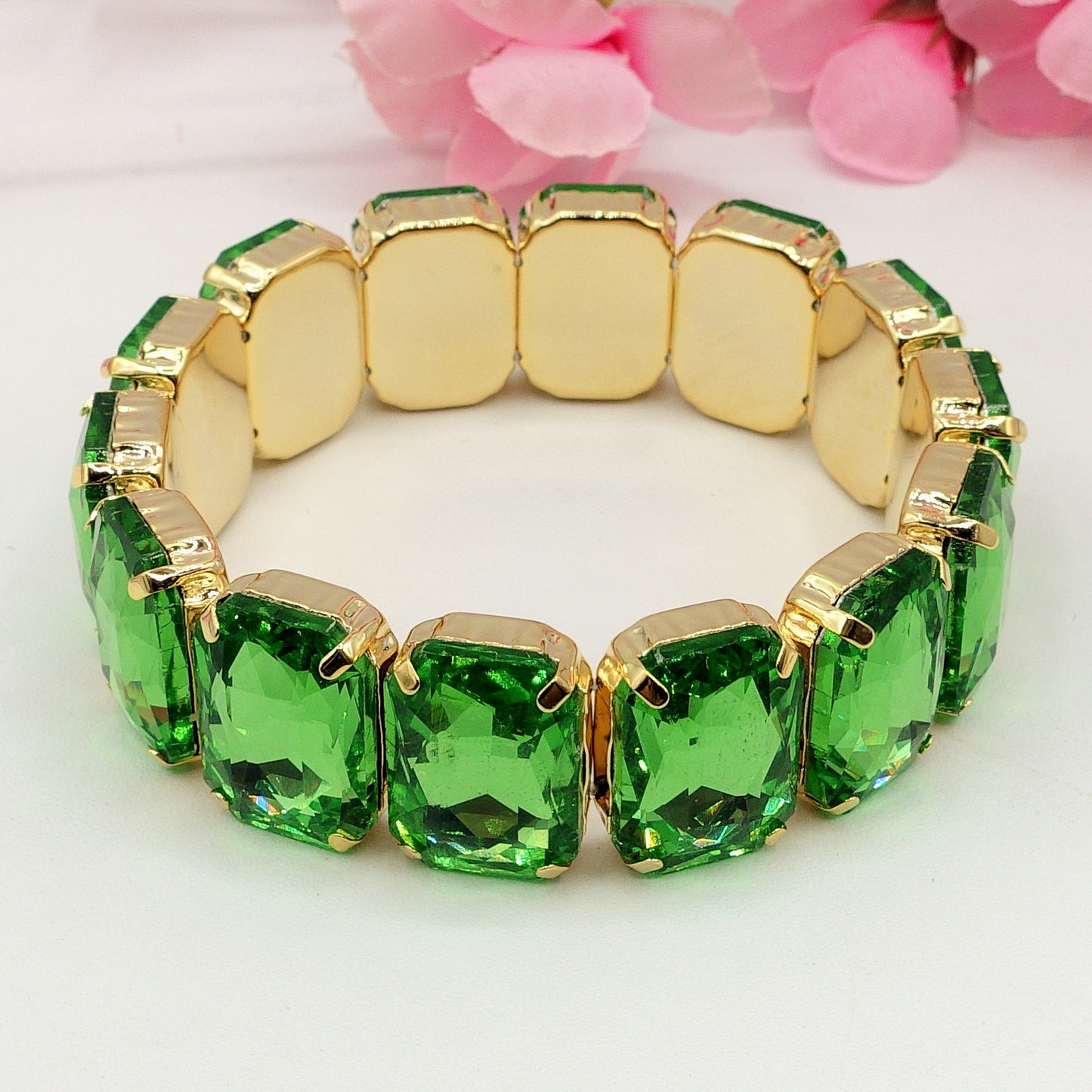 MARGOT - Bracciale Elasticizzato con pietre sfaccettate - LUCE COLLECTION