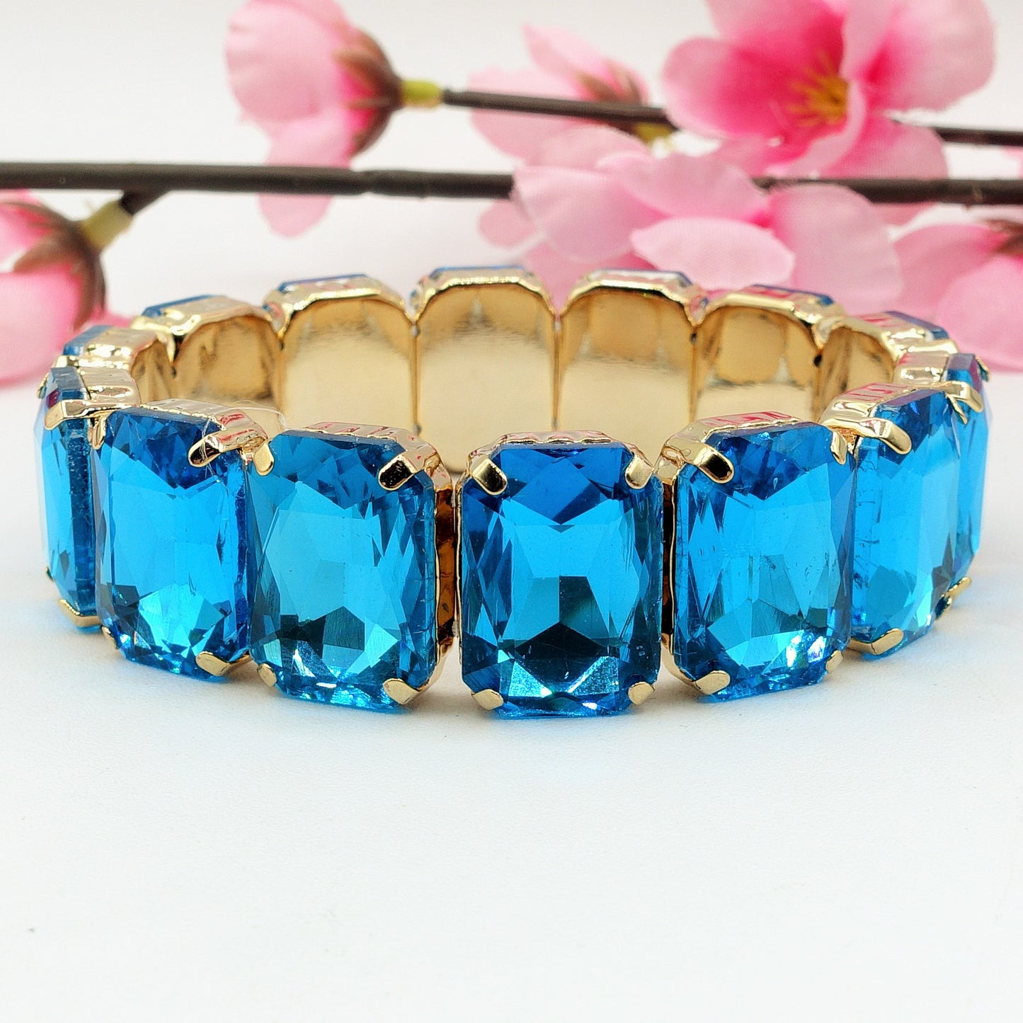 MARGOT - Bracciale Elasticizzato con pietre sfaccettate - LUCE COLLECTION