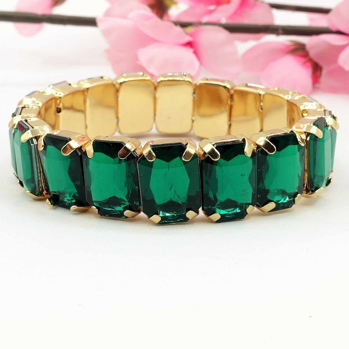 MARGOT SMALL -Bracciale Elasticizzato con pietre sfaccettate - LUCE COLLECTION
