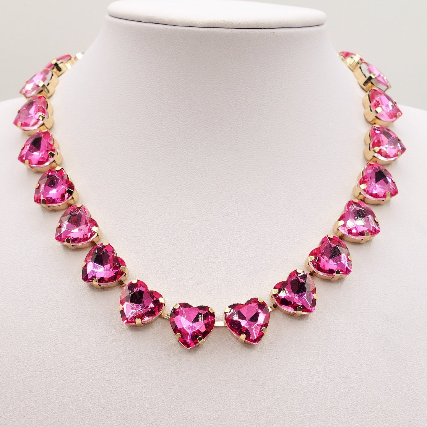 LUCE HEARTS 2.0 - collier con pietre A CUORE sfaccettate