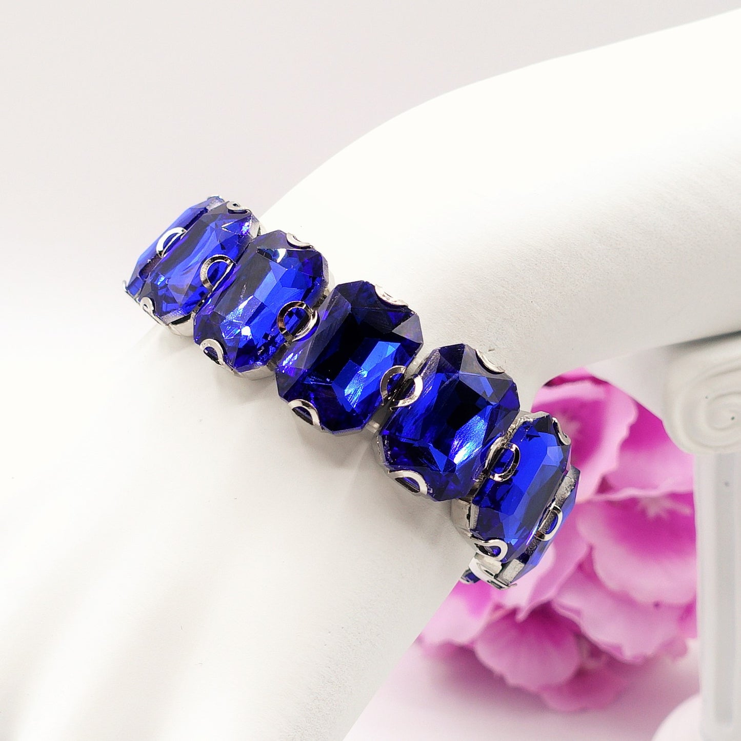 MARGOT - Bracciale Elasticizzato con pietre sfaccettate - LUCE COLLECTION