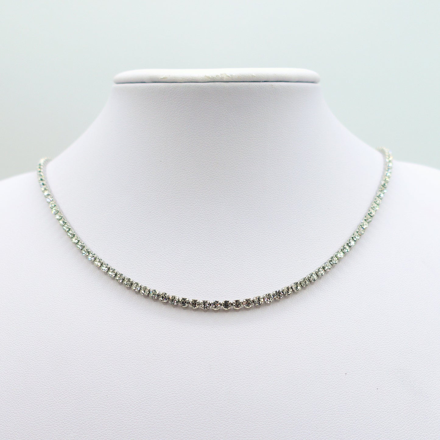 VEGAS ~42cm~ COLLANA TENNIS IN ACCIAIO INOSSIDABILE CON CUBIC ZIRCONIA