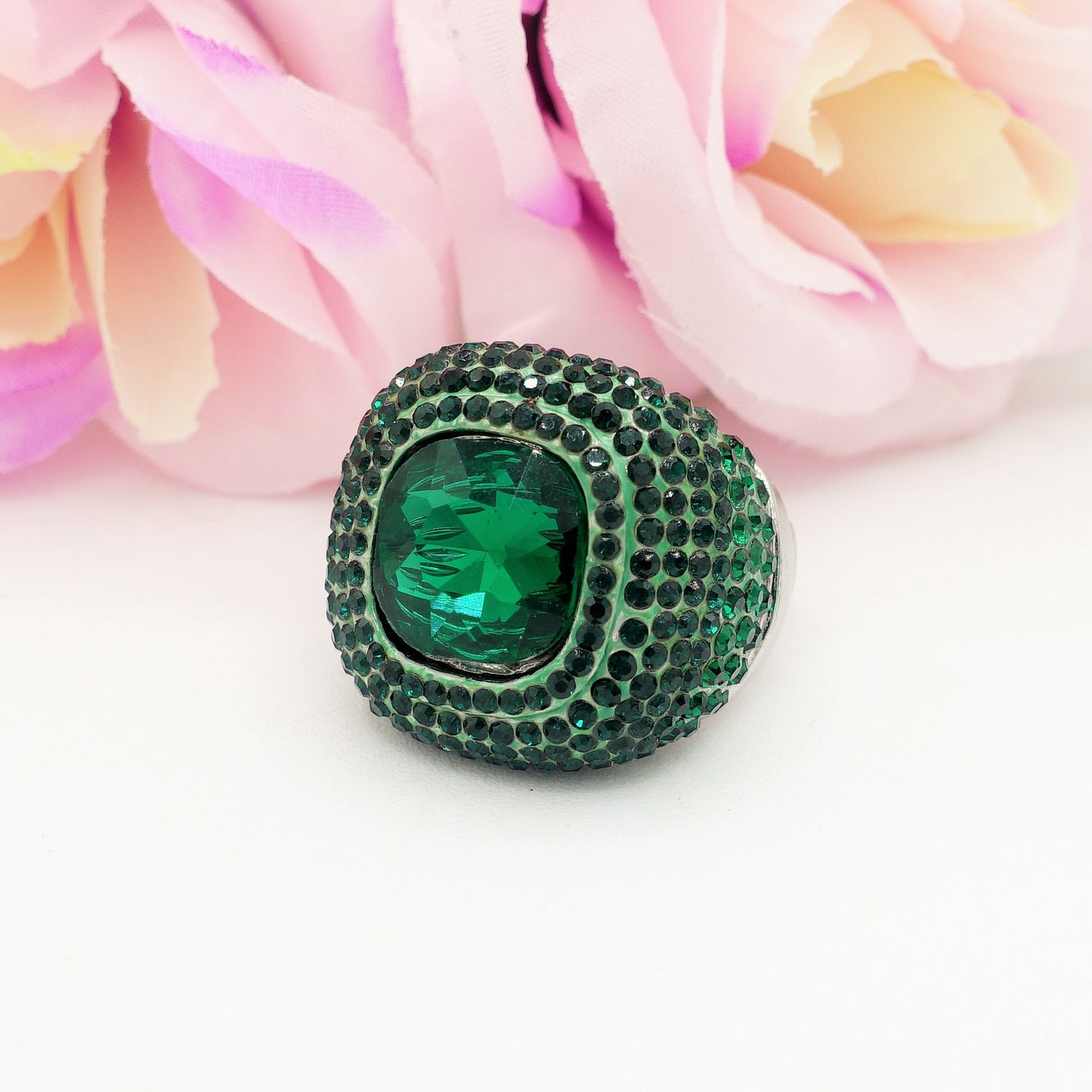 DIVA - Cocktail ring regolabile con cubic zirconia