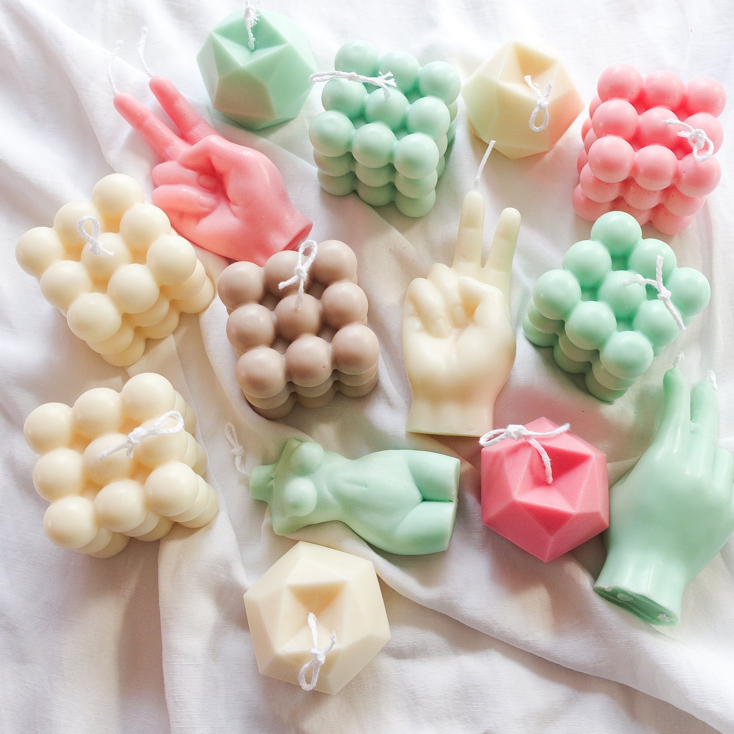 Ursula ~ Peace ~ hand shaped candle