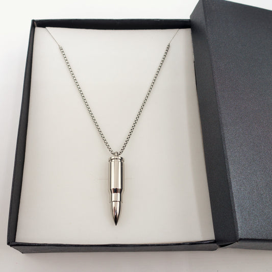 Collana pendente BULLET uomo ACCIAIO