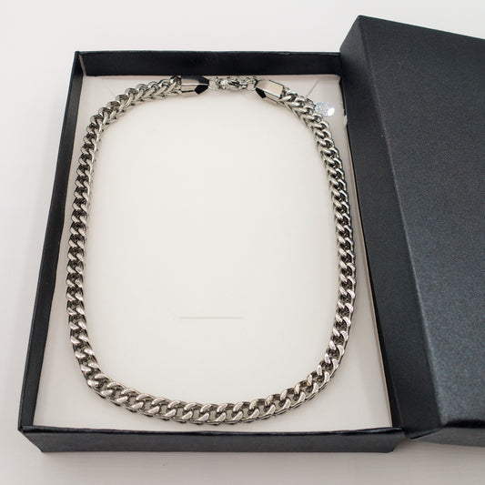 Collana catena INTRECCIO SQUARE uomo ACCIAIO