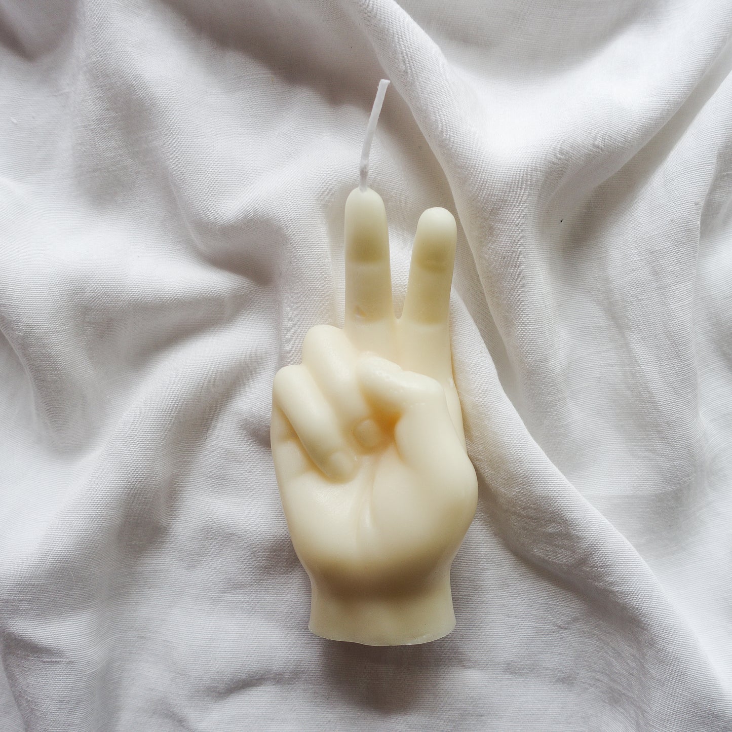 Ursula ~ Peace ~ hand shaped candle