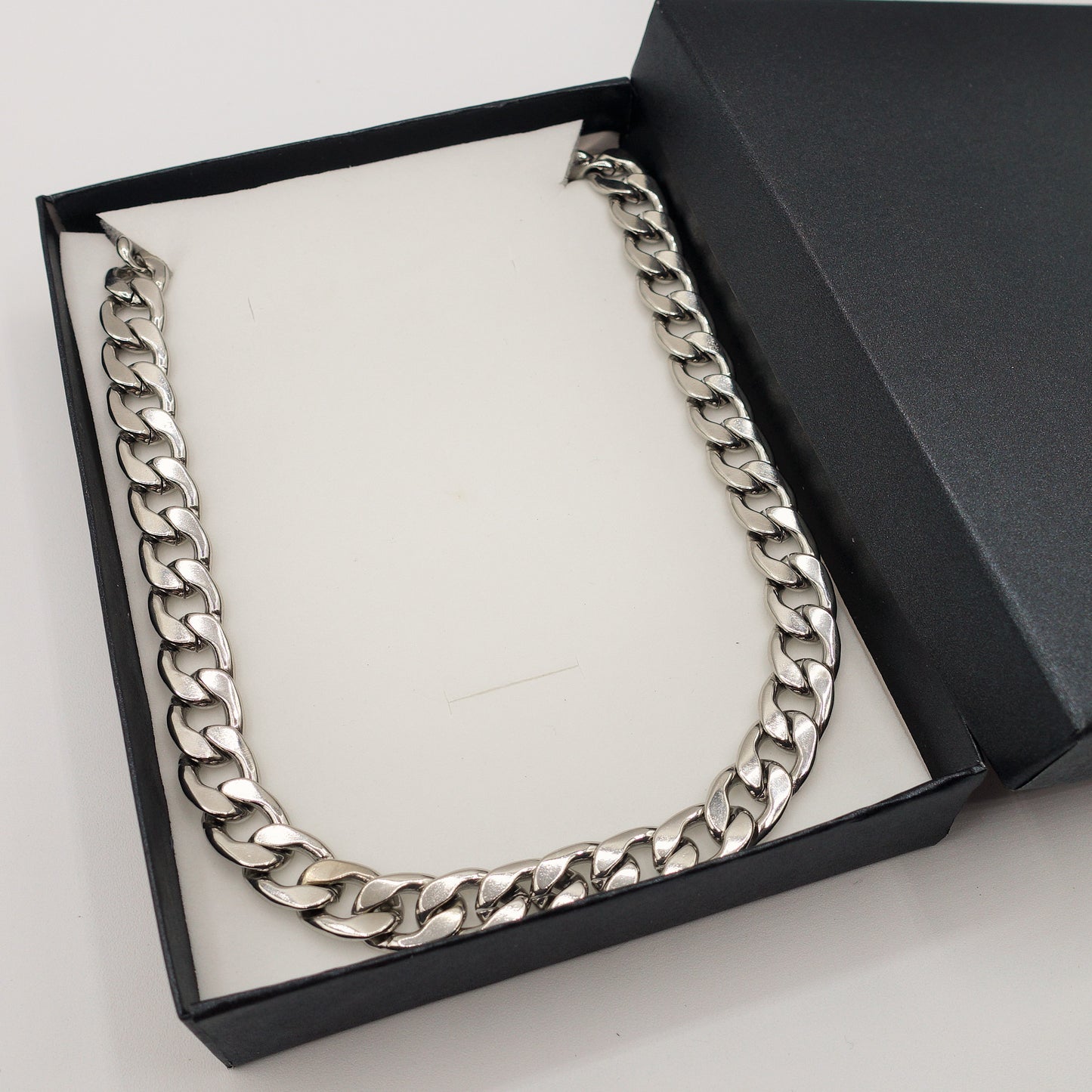 Collana catena GROUMETTE uomo 10mm ACCIAIO