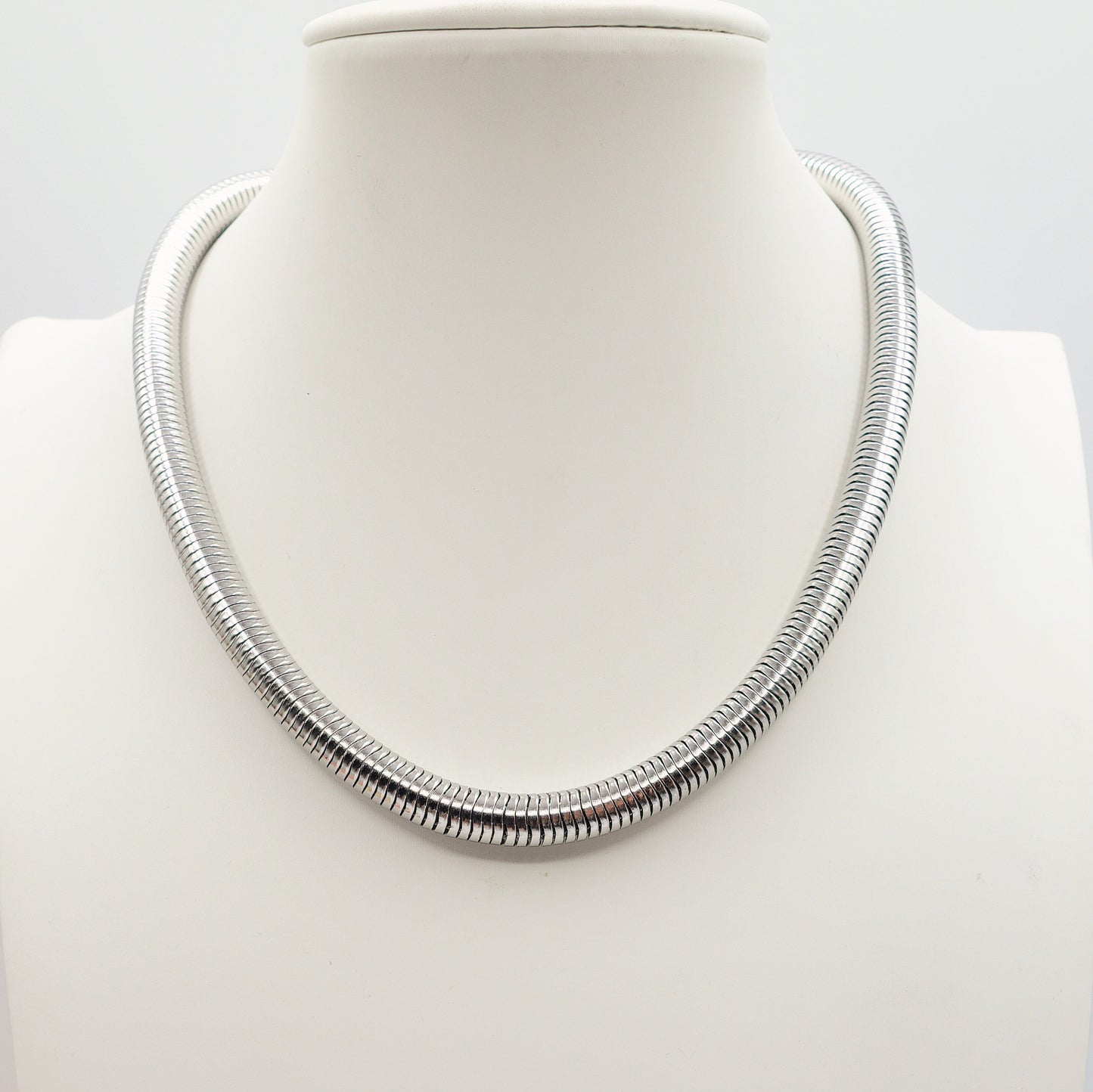 CASSANDRA ROUND ~ Collana tubogas tubolare ACCIAIO inossidabile