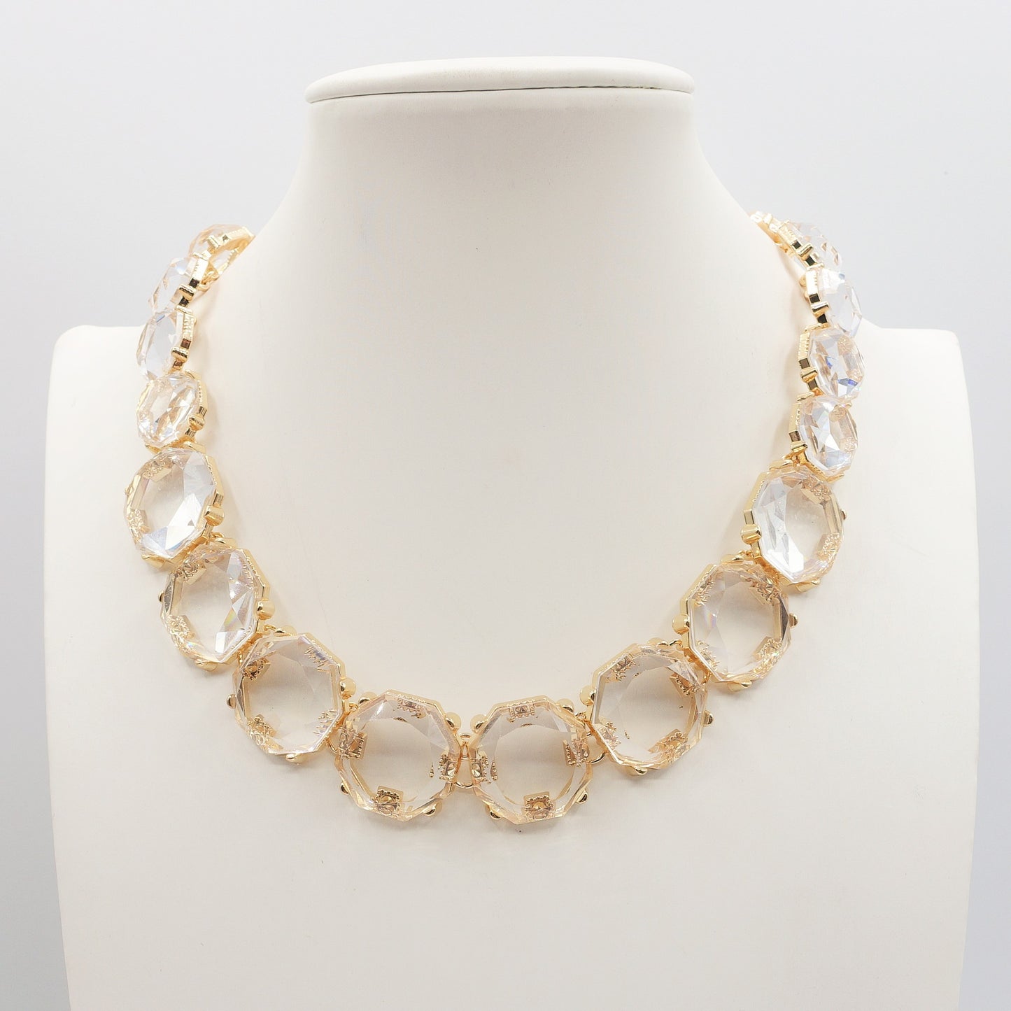 YVONNE - Big Stones - Collier con cristalli sfaccettati