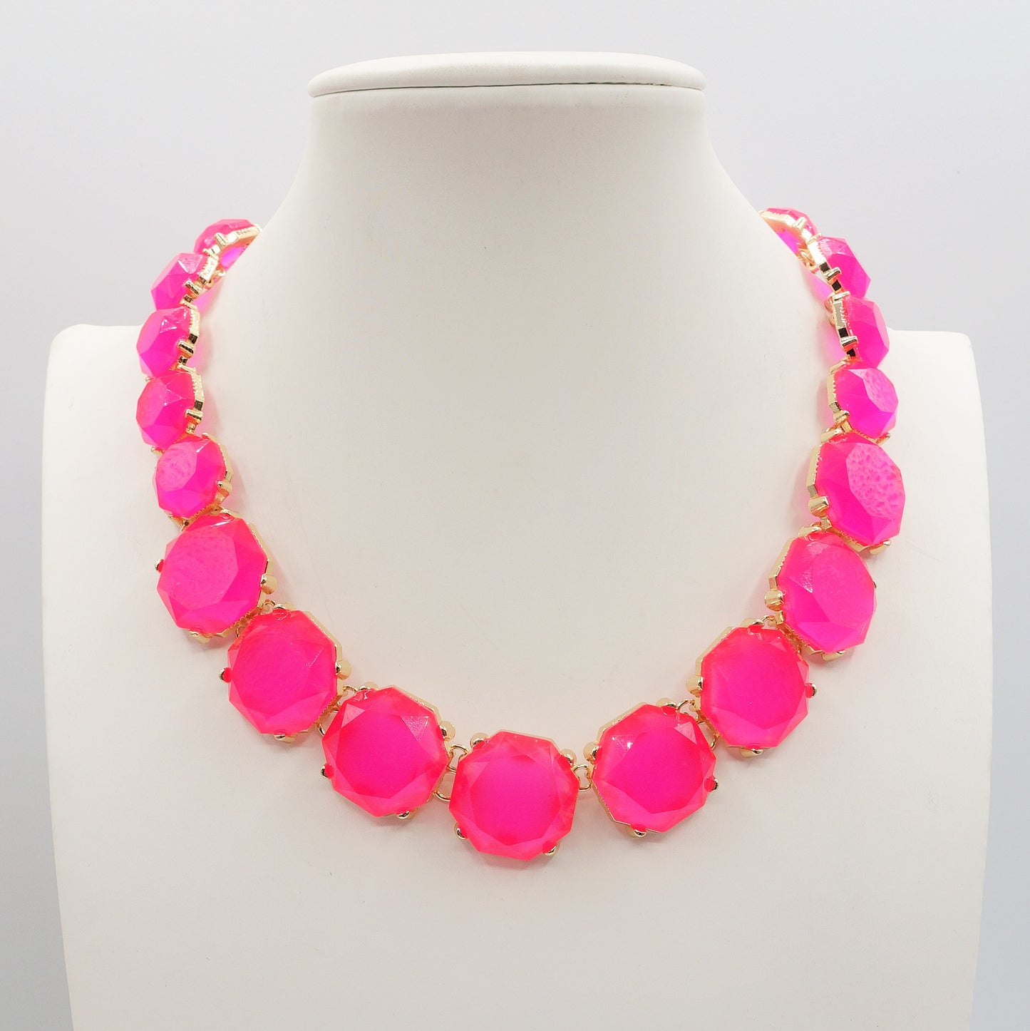 YVONNE - Big Stones - Collier con cristalli sfaccettati