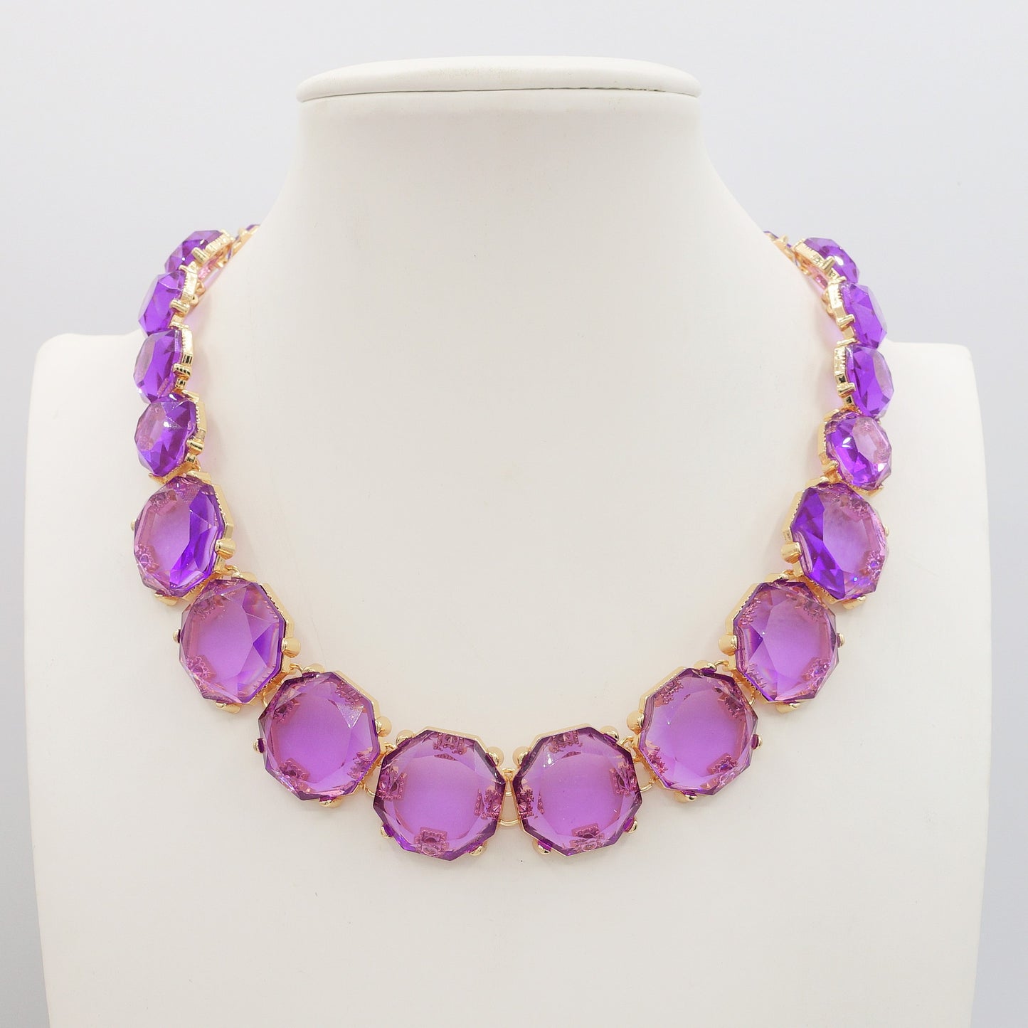 YVONNE - Big Stones - Collier con cristalli sfaccettati