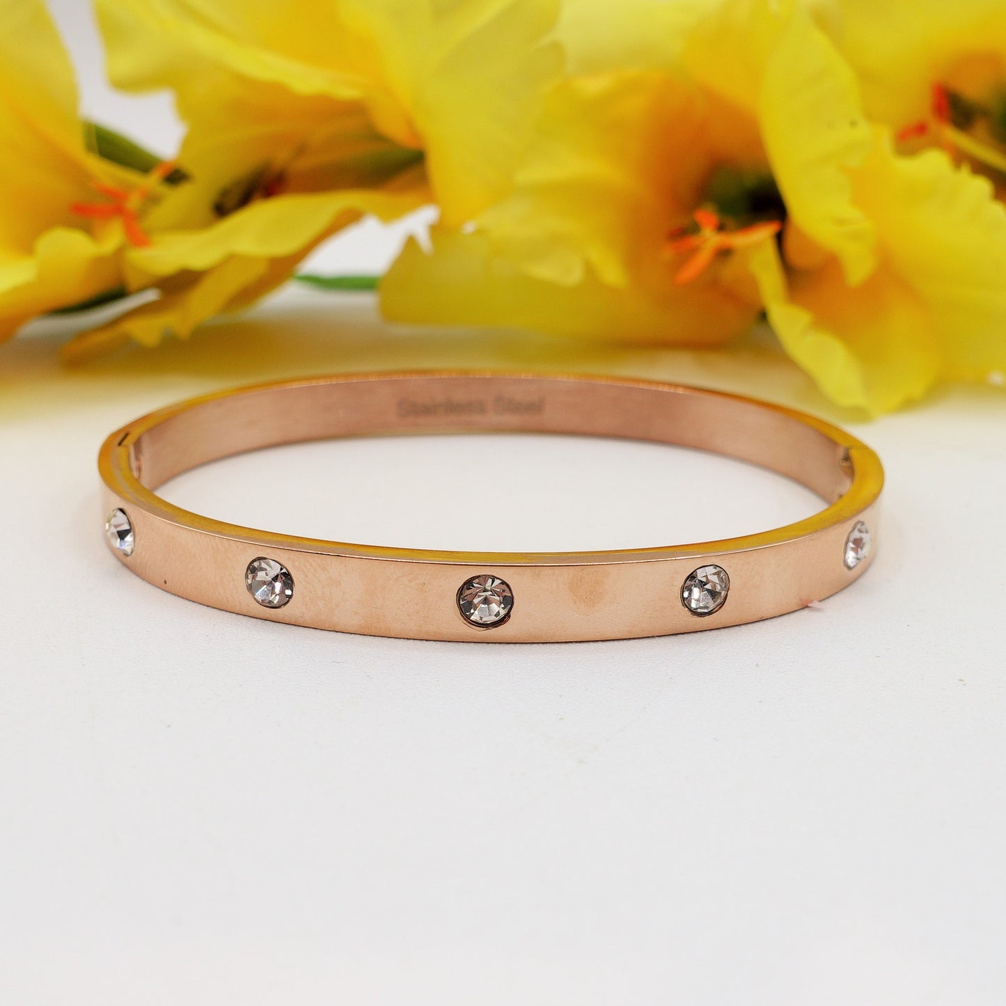 FLORENCE SHINE ~ Bracciale a manetta in acciaio inossidabile