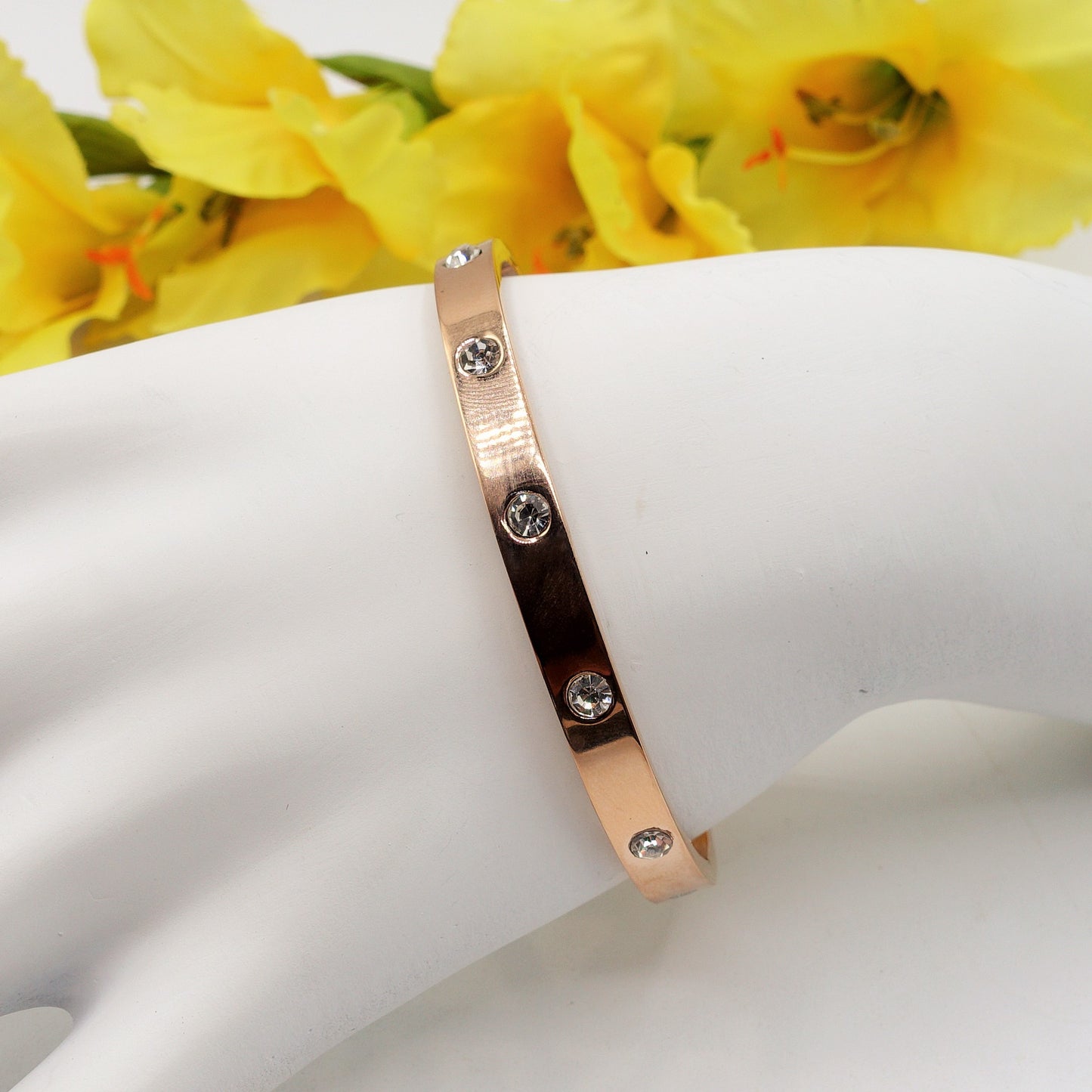 FLORENCE SHINE ~ Bracciale a manetta in acciaio inossidabile