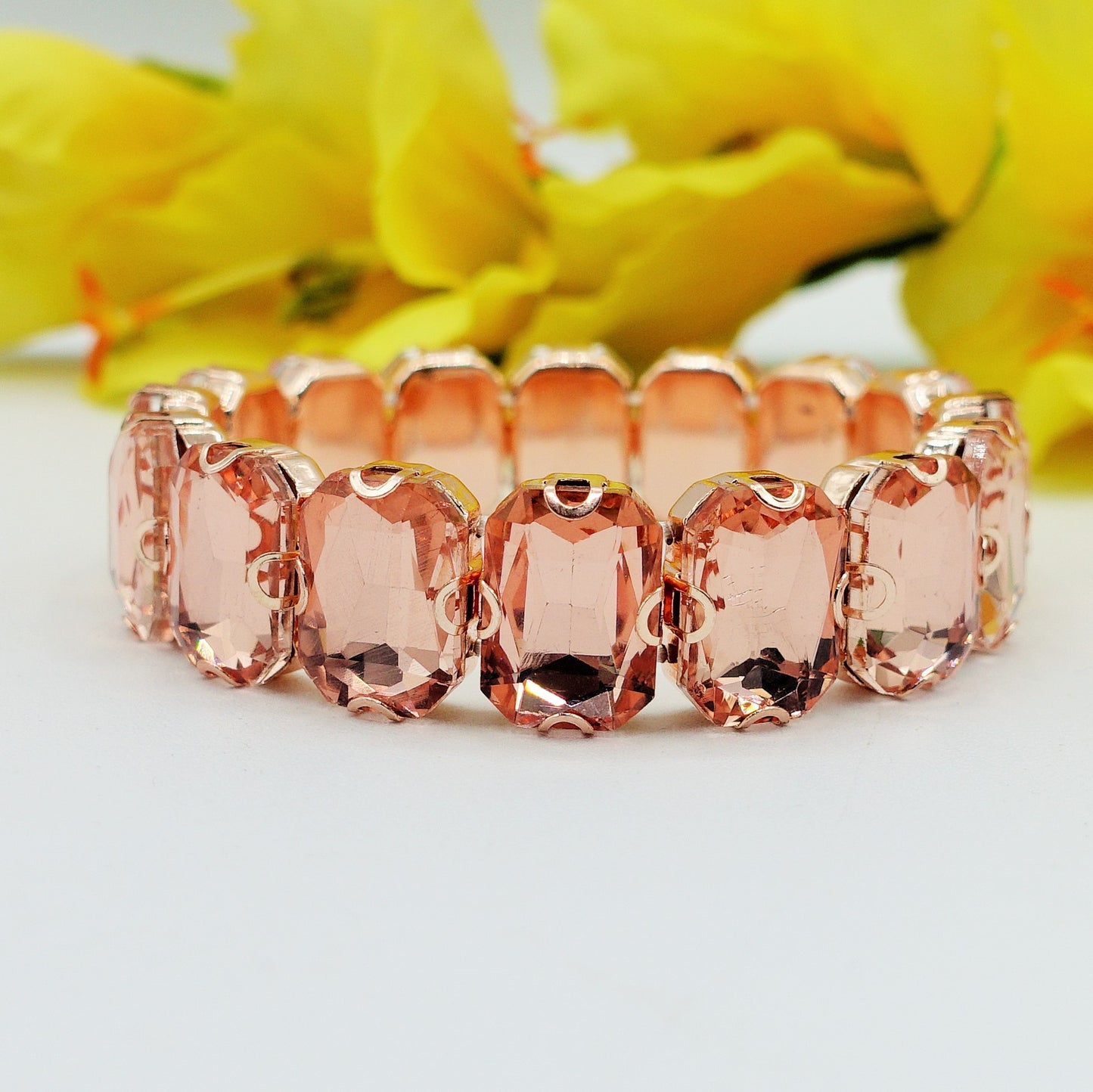 MARGOT SMALL -Bracciale Elasticizzato con pietre sfaccettate - LUCE COLLECTION