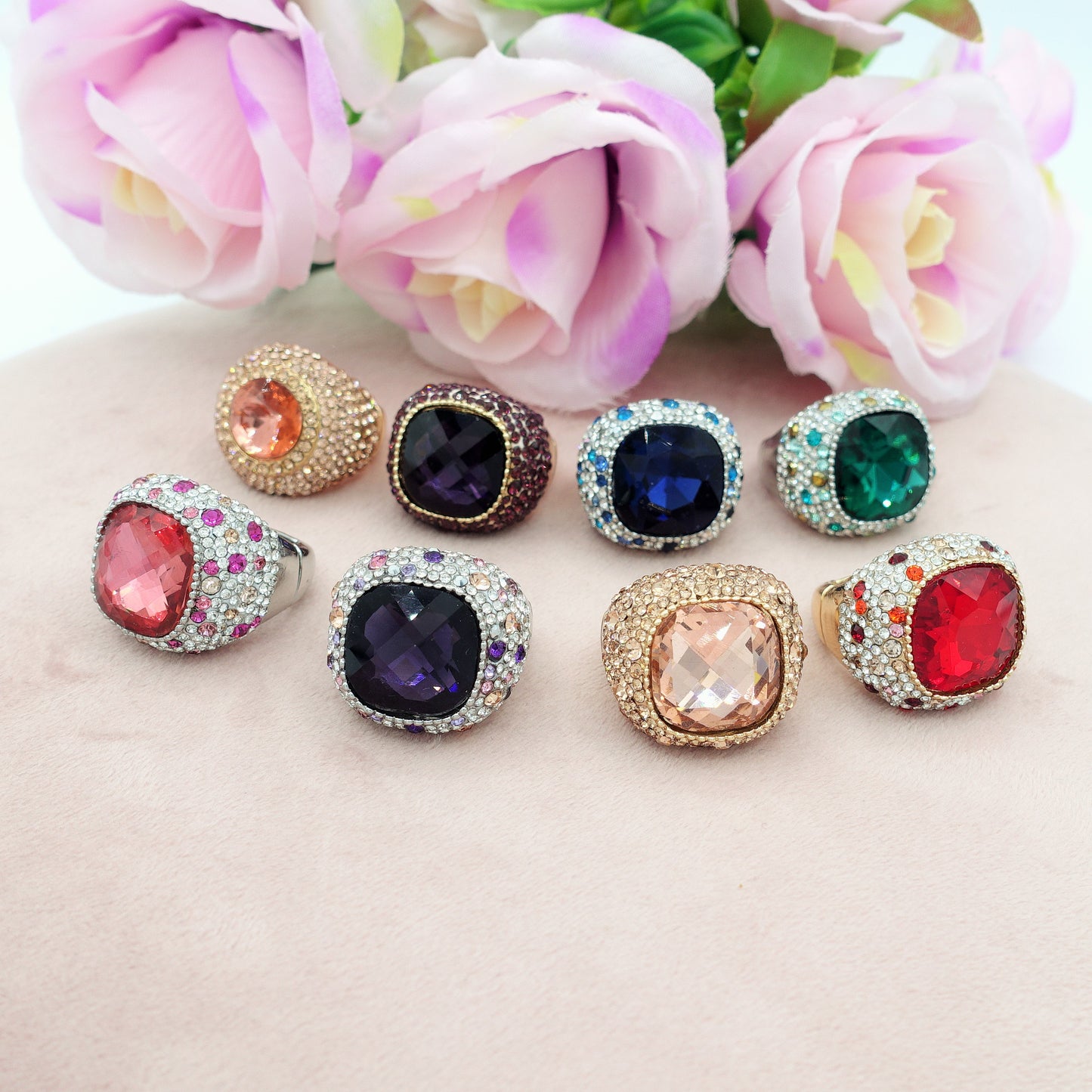 DIVA - Cocktail ring regolabile con cubic zirconia