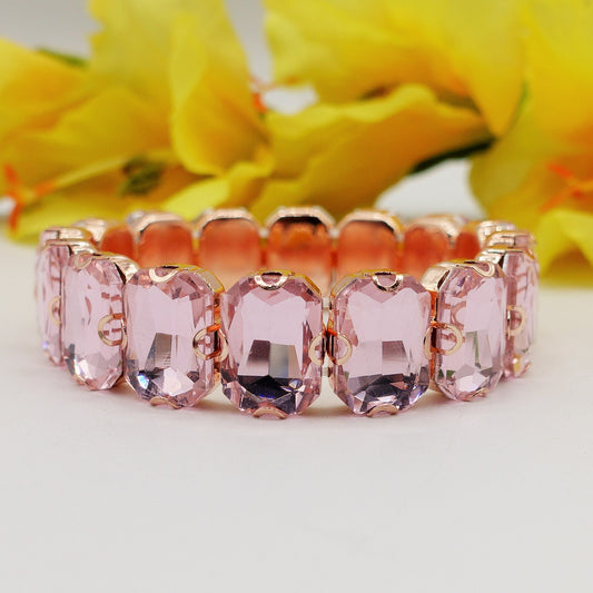 MARGOT classic -Bracciale Elasticizzato con pietre sfaccettate