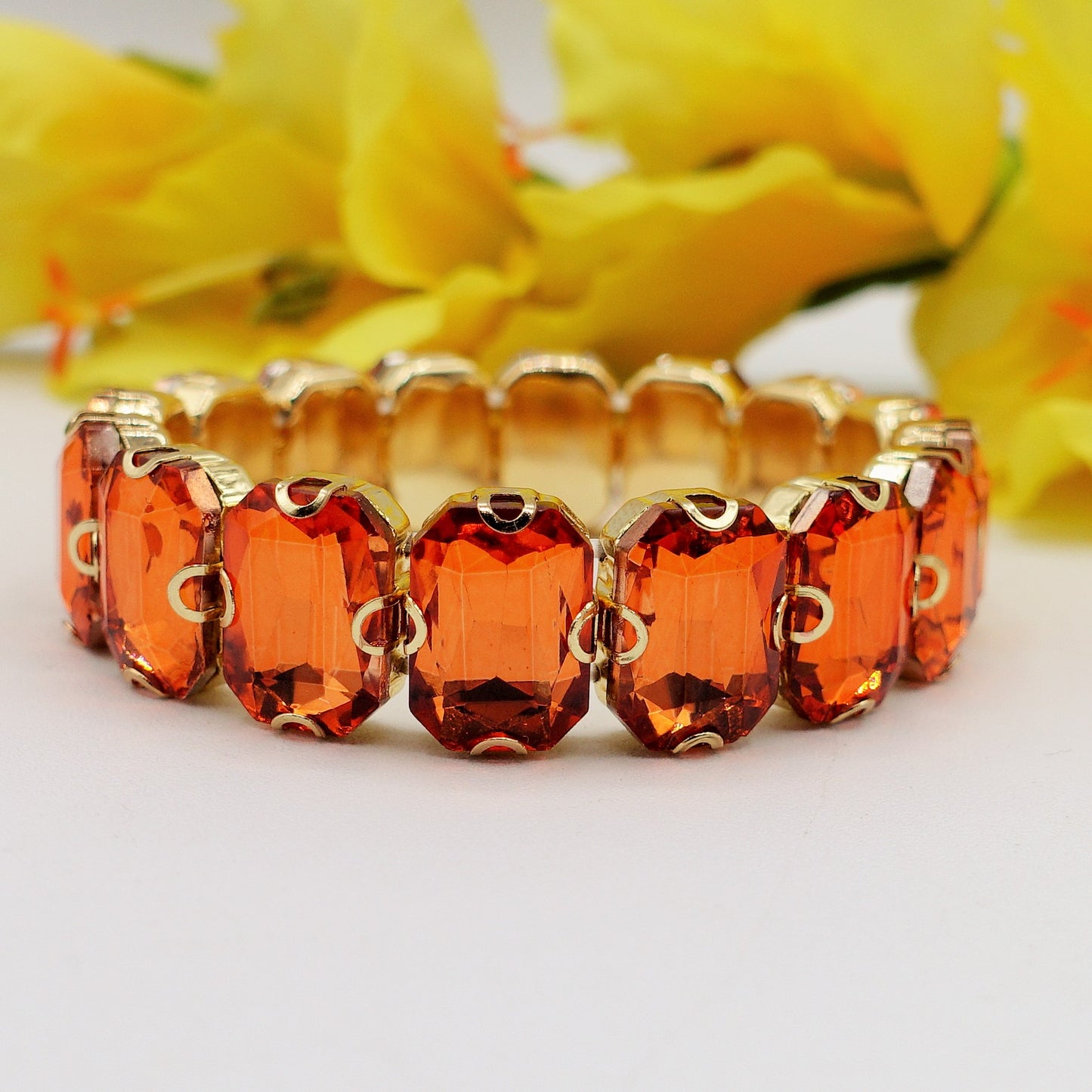 MARGOT SMALL -Bracciale Elasticizzato con pietre sfaccettate - LUCE COLLECTION