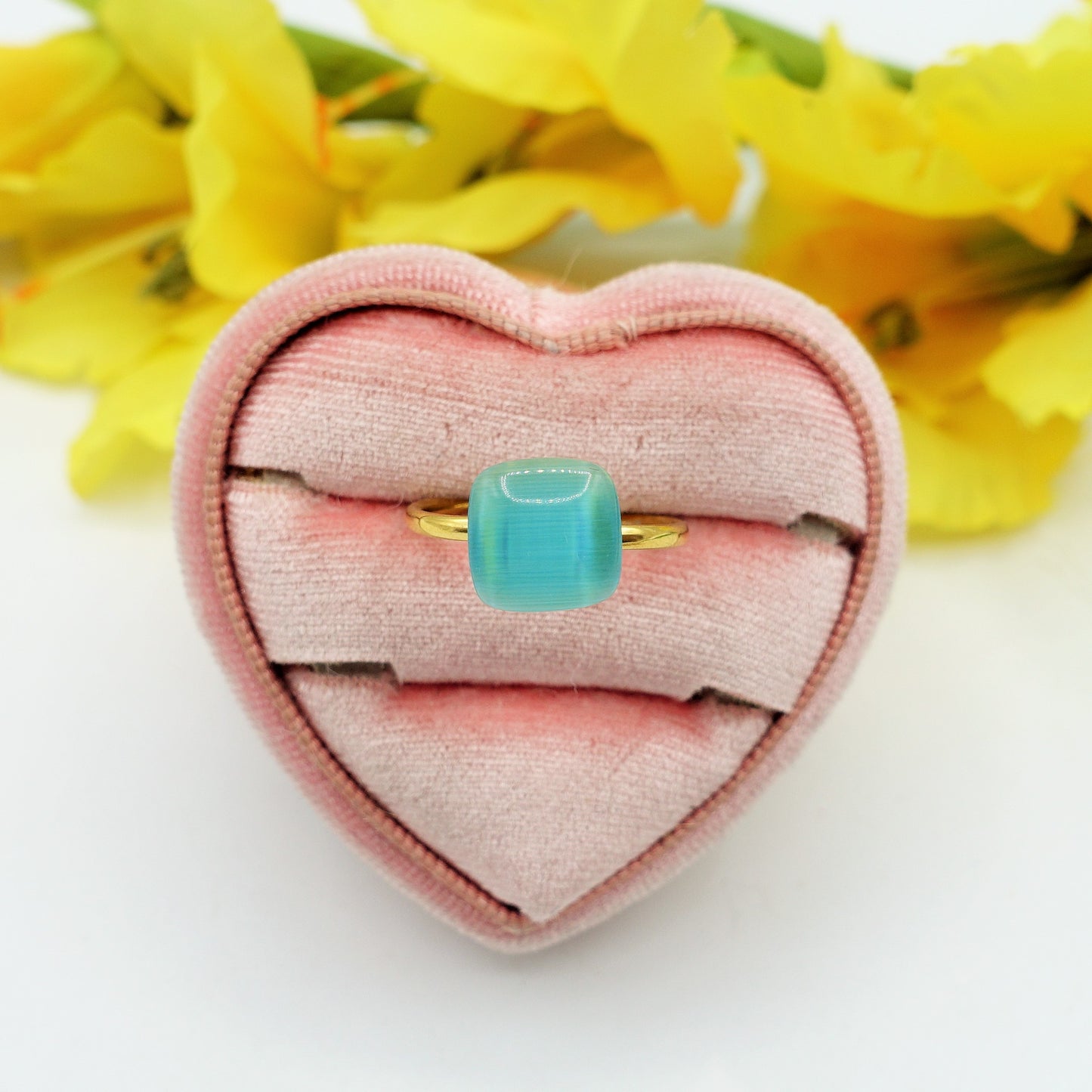 SISSY ~ Anello regolabile in ACCIAIO INOSSIDABILE con pietra
