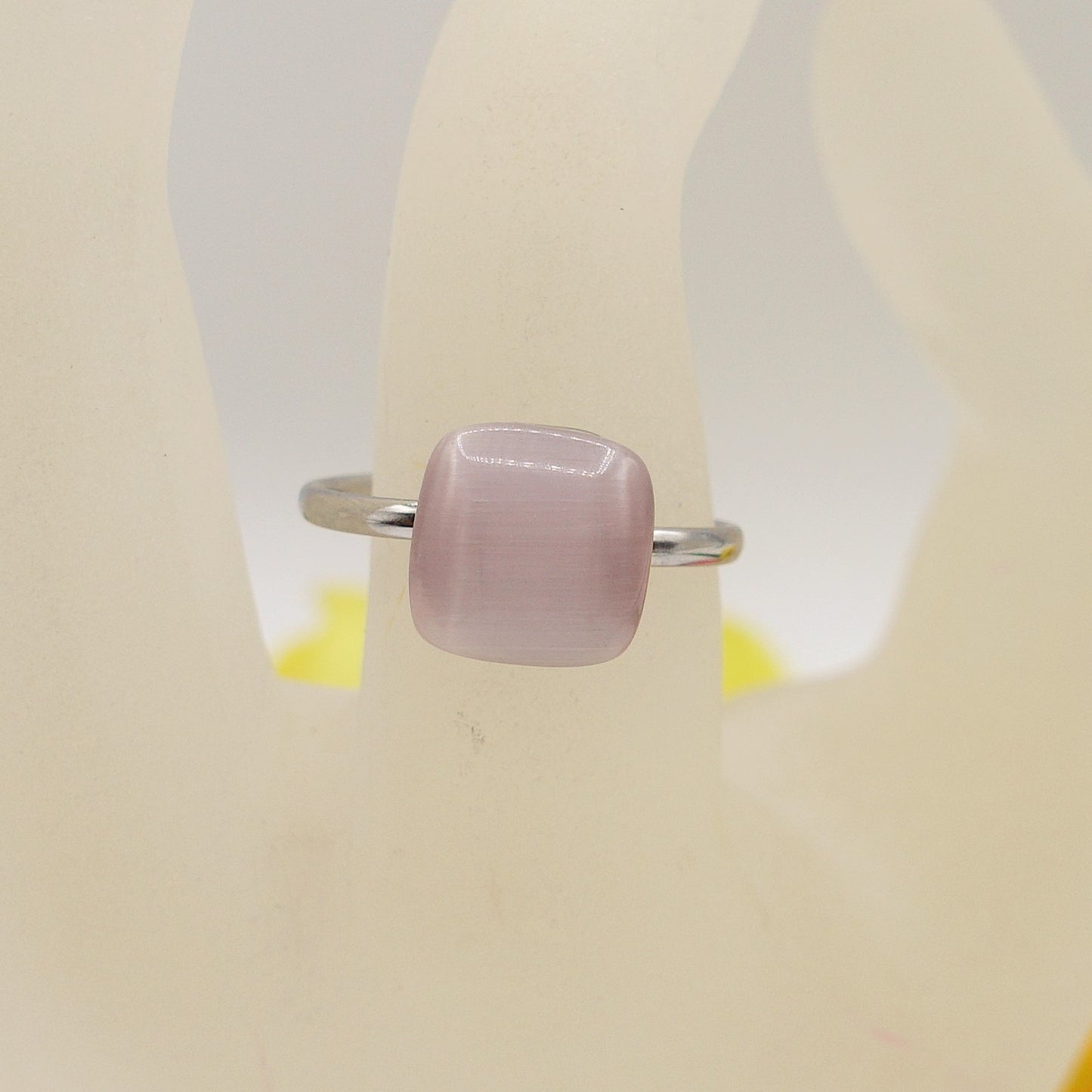 SISSY ~ Anello regolabile in ACCIAIO INOSSIDABILE con pietra