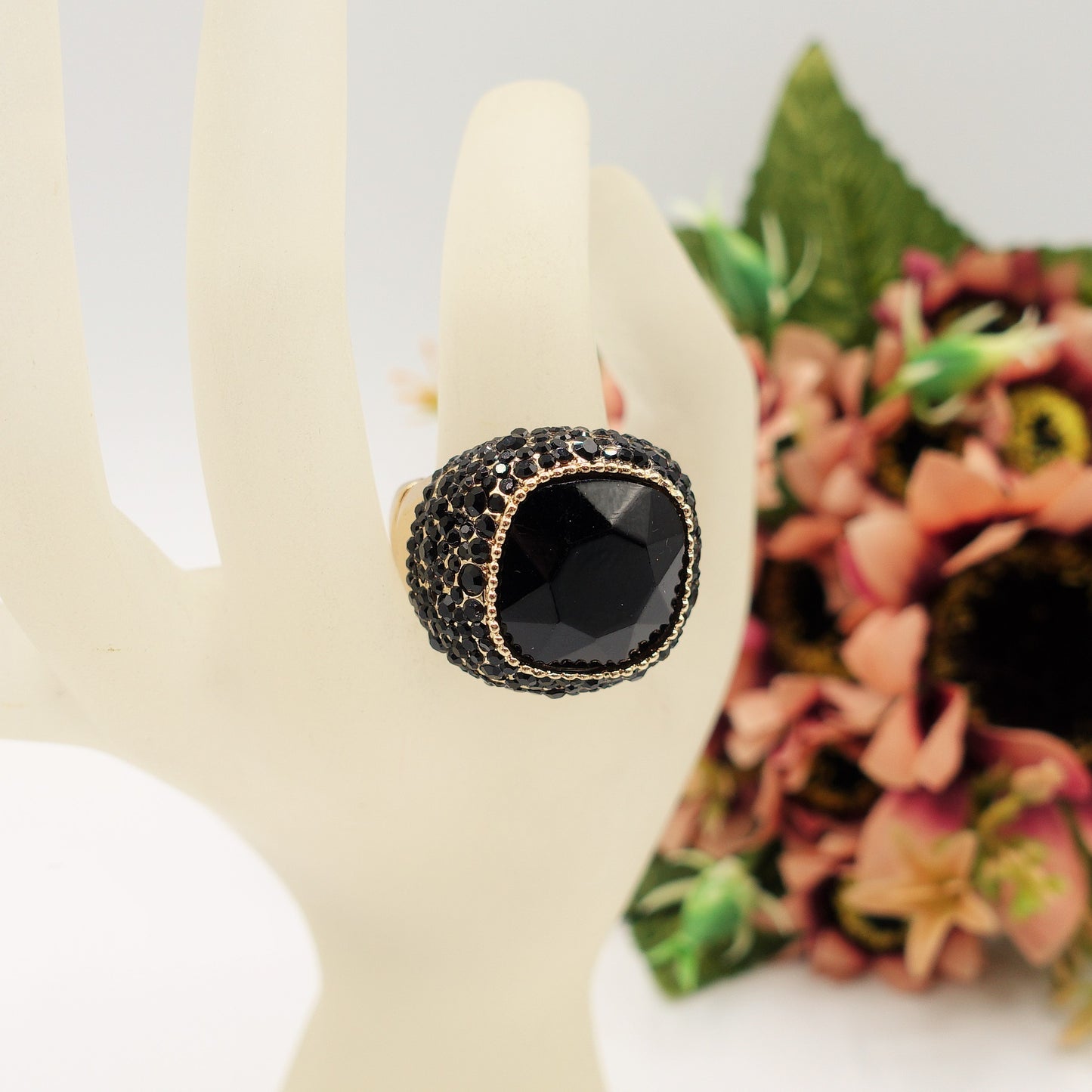 DIVA - Cocktail ring regolabile con cubic zirconia