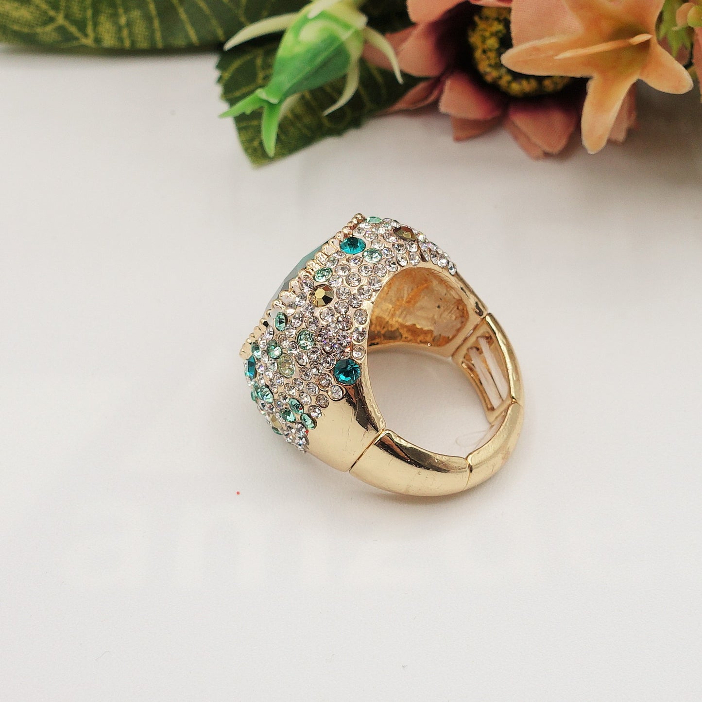 DIVA - Cocktail ring regolabile con cubic zirconia