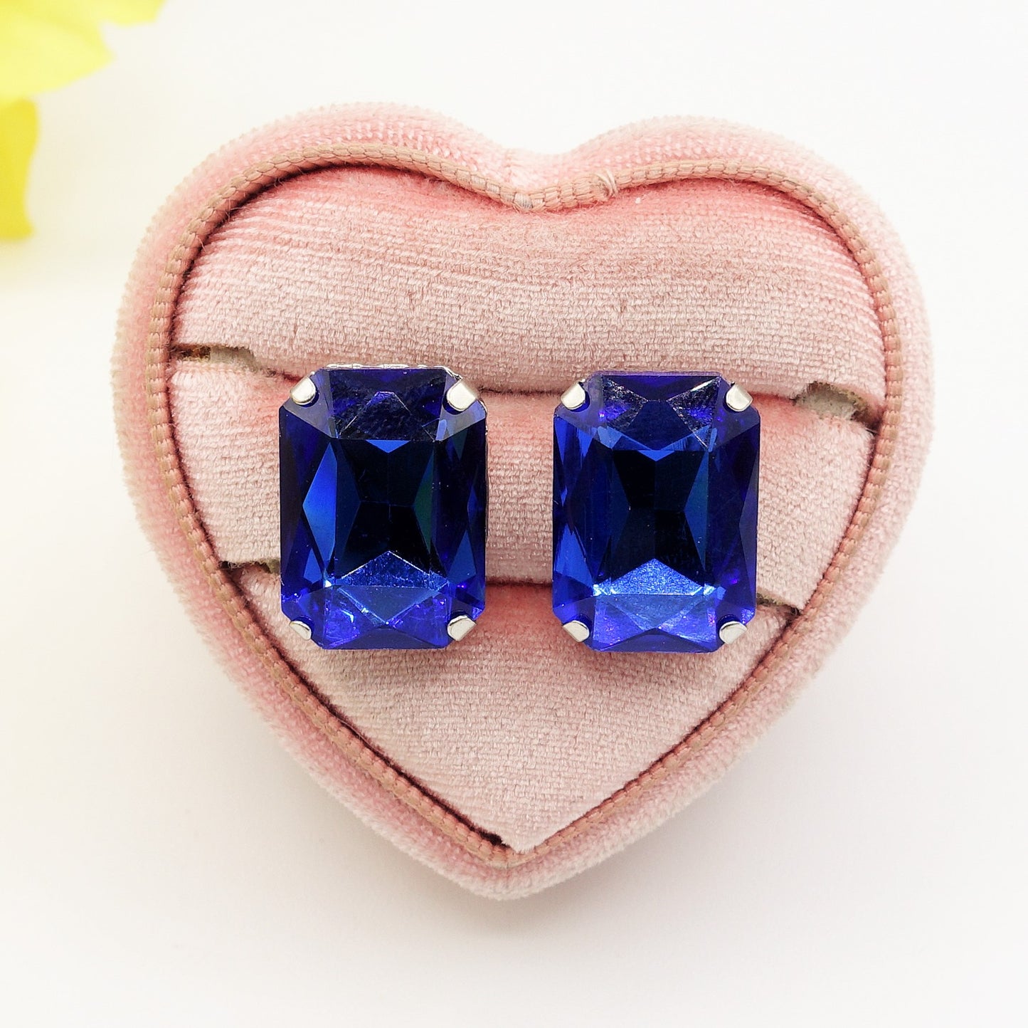 MARGOT Blue SET - COLLIER,BRACCIALE E ORECCHINI con pietre sfaccettate - LUCE COLLECTION