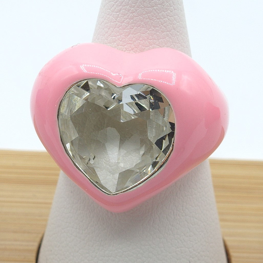 BROOK ~ CHUNKY - Anello smaltato a forma di cuore
