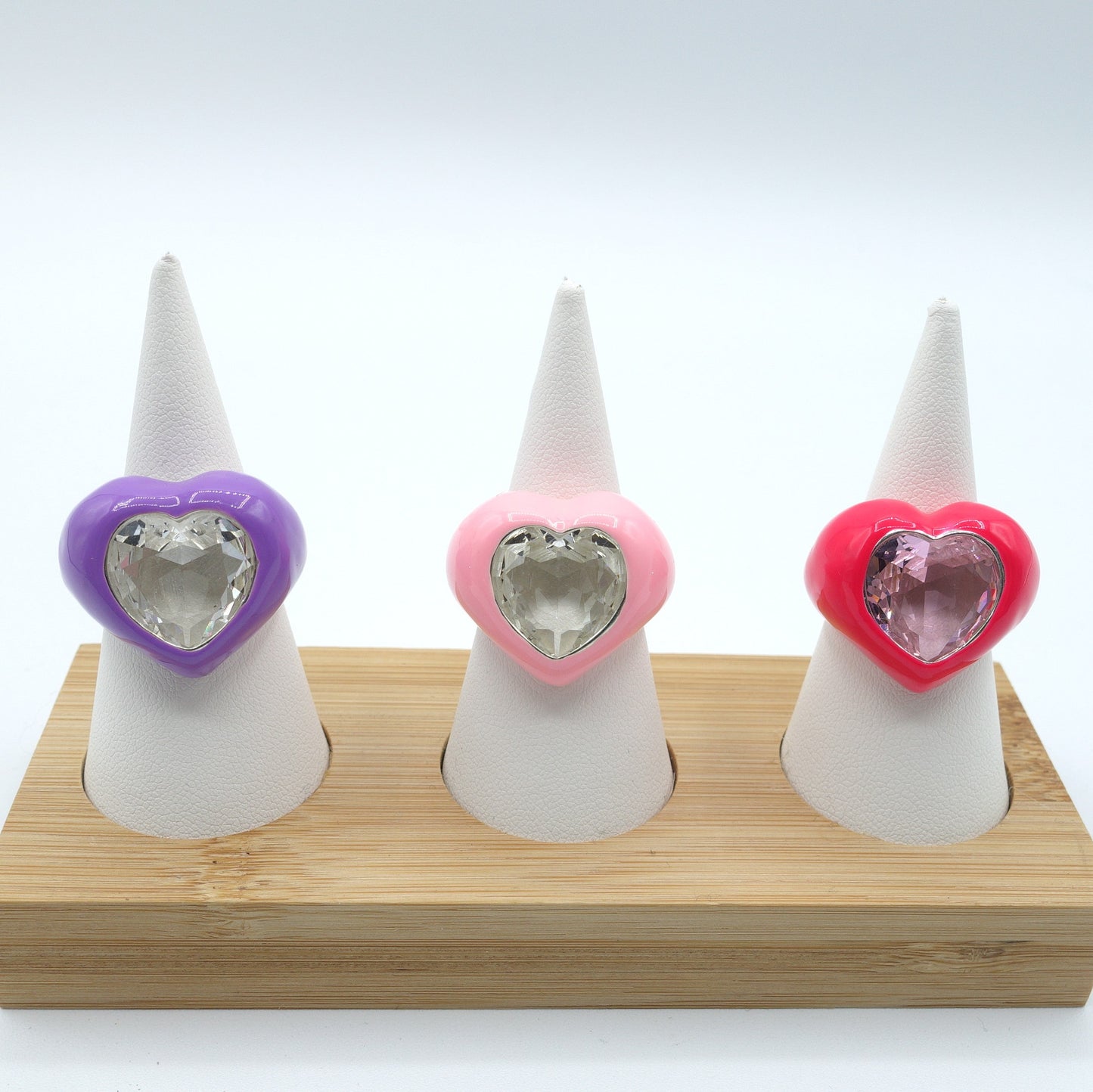 BROOK ~ CHUNKY - Anello smaltato a forma di cuore
