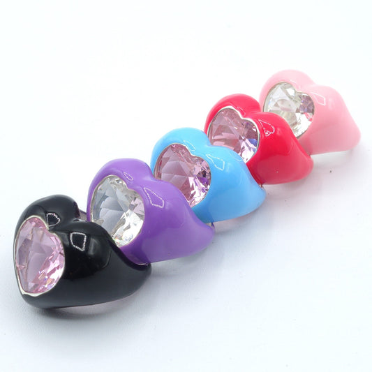 BROOK ~ CHUNKY - Anello smaltato a forma di cuore