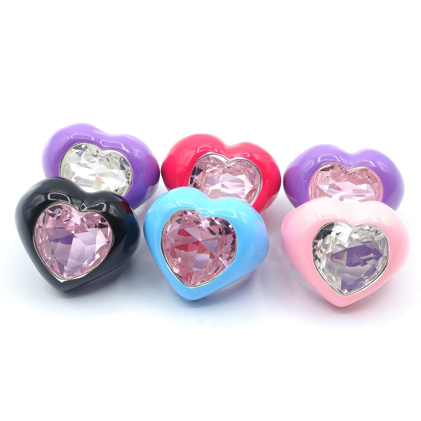 BROOK ~ CHUNKY - Anello smaltato a forma di cuore