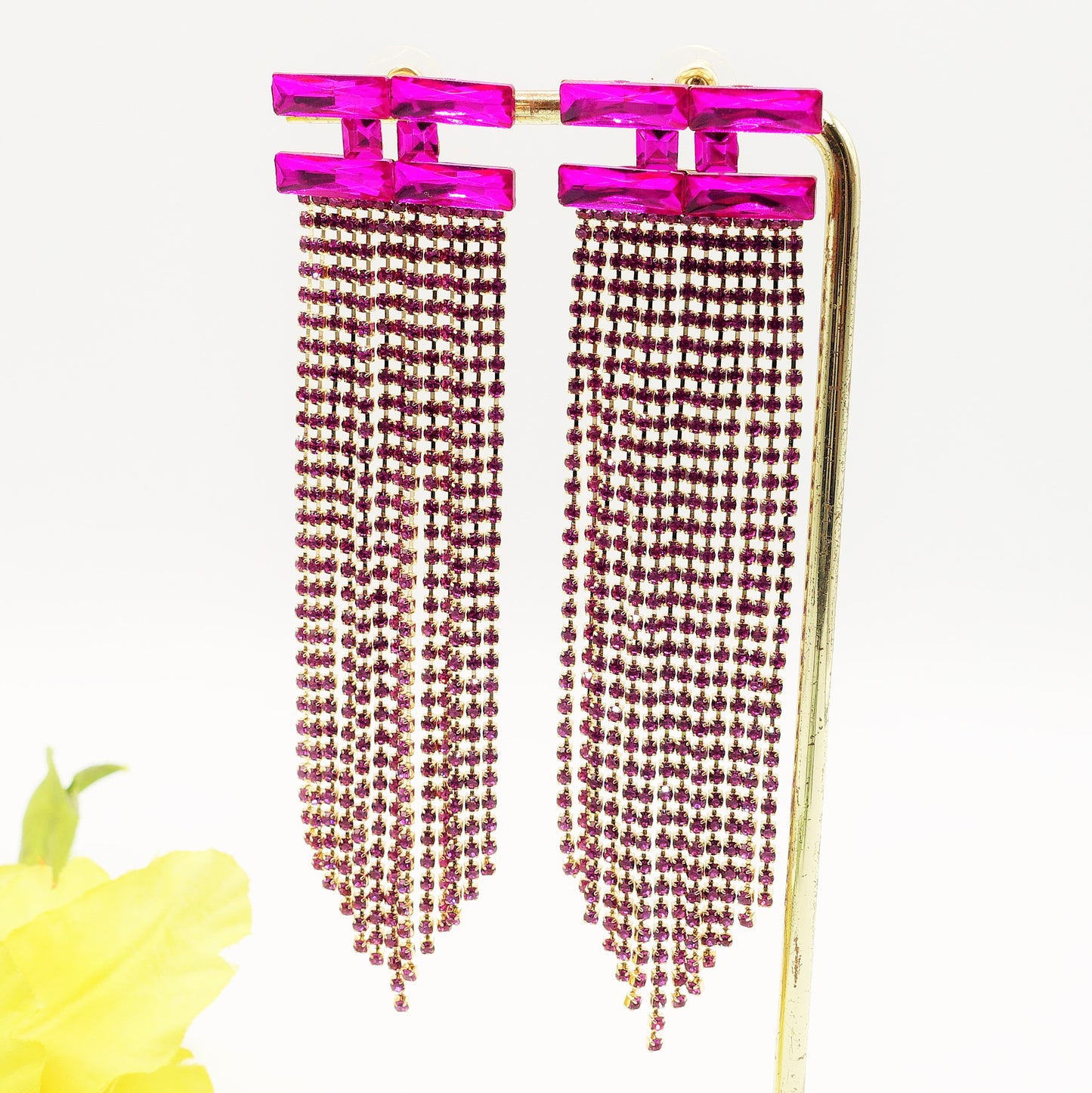 STELLA ~ Orecchini a cascata in Cubic Zirconia