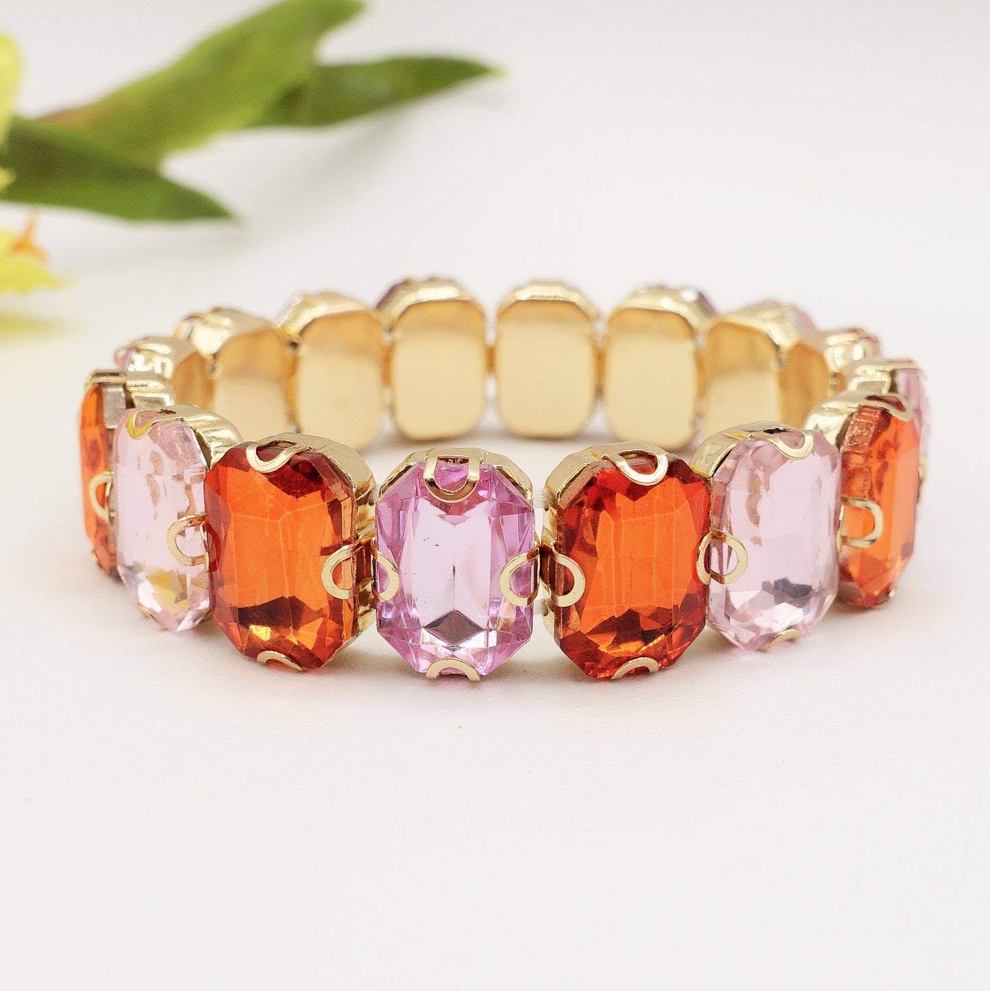 MARGOT SMALL -Bracciale Elasticizzato con pietre sfaccettate - LUCE COLLECTION