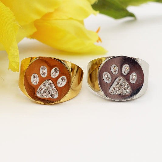 ZAMPA CHEVALIER - ACCIAIO INOSSIDABILE ~ ANELLO CHEVALIER CON CUBIC ZIRCONIA