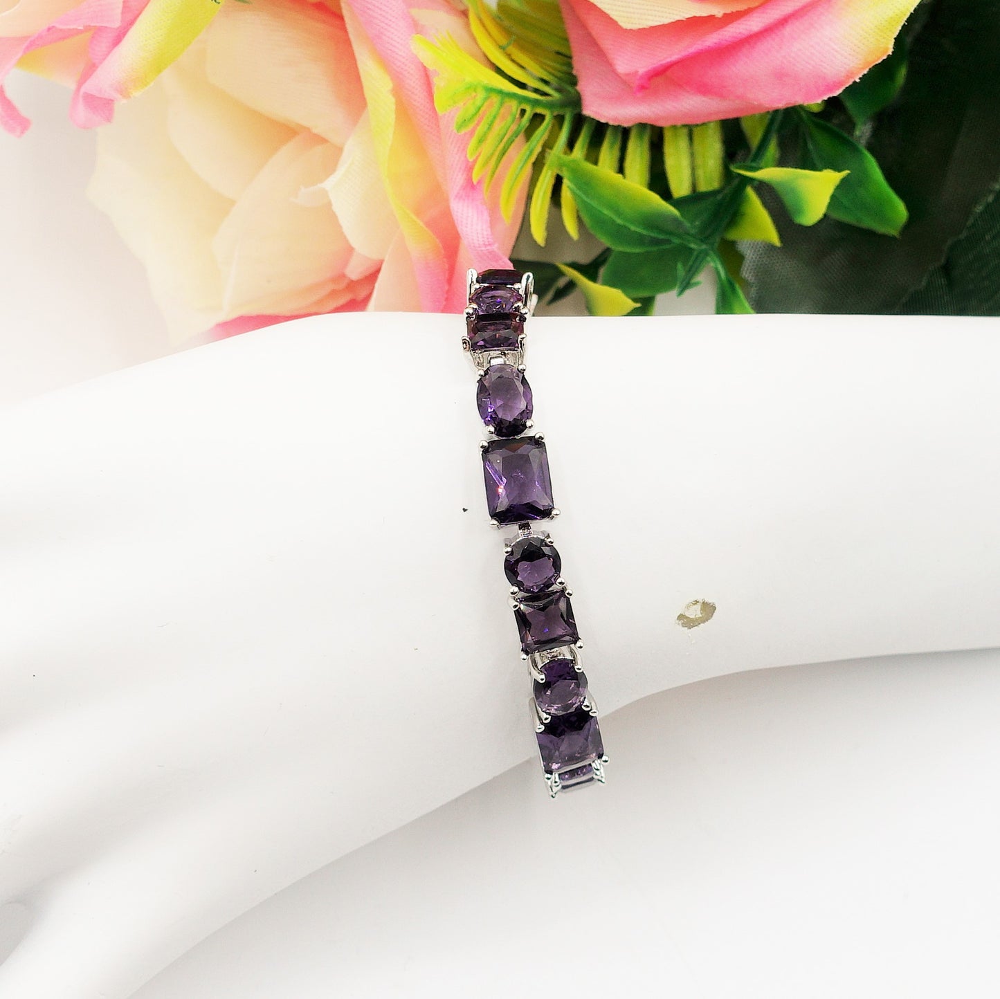 CHARIS LUXE - Bracciale Tennis con Cubic Zirconia RAINBOW