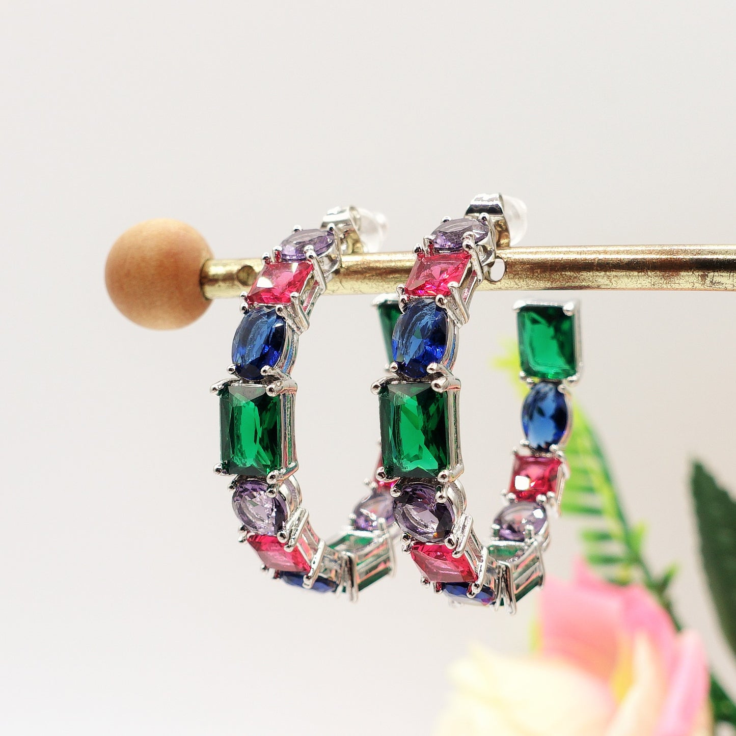 CHARIS big hoops - Orecchini a cerchio con Cubic Zirconia