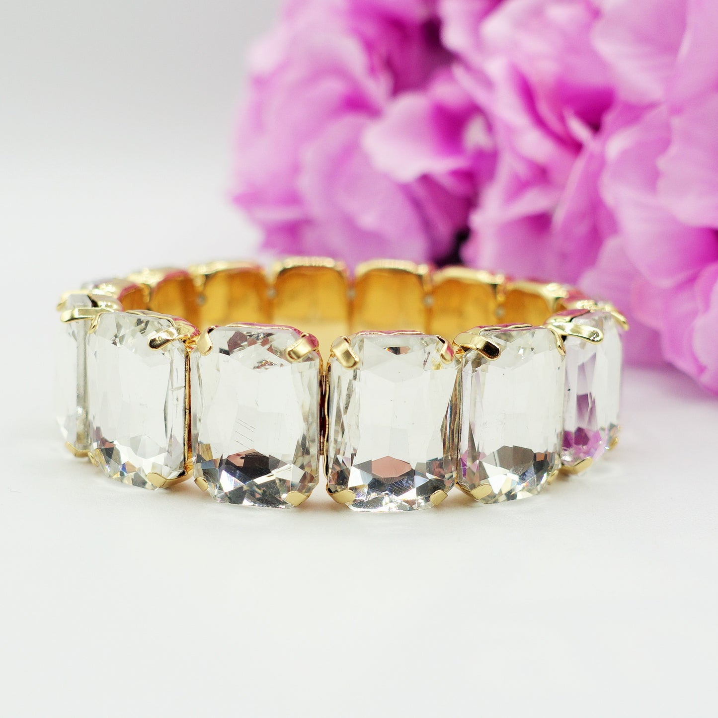 MARGOT - Bracciale Elasticizzato con pietre sfaccettate - LUCE COLLECTION