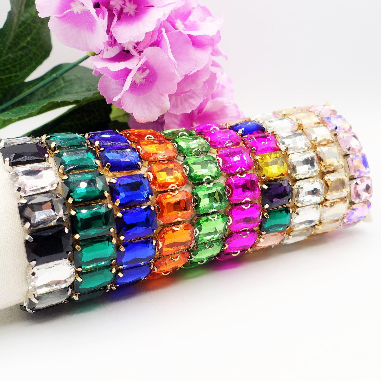 MARGOT - Bracciale Elasticizzato con pietre sfaccettate - LUCE COLLECTION