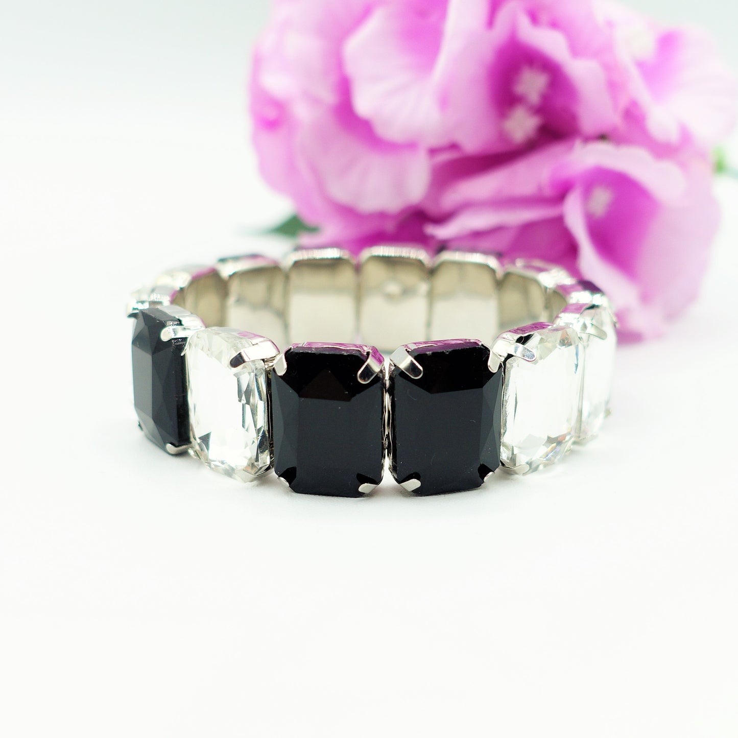 MARGOT - Bracciale Elasticizzato con pietre sfaccettate - LUCE COLLECTION