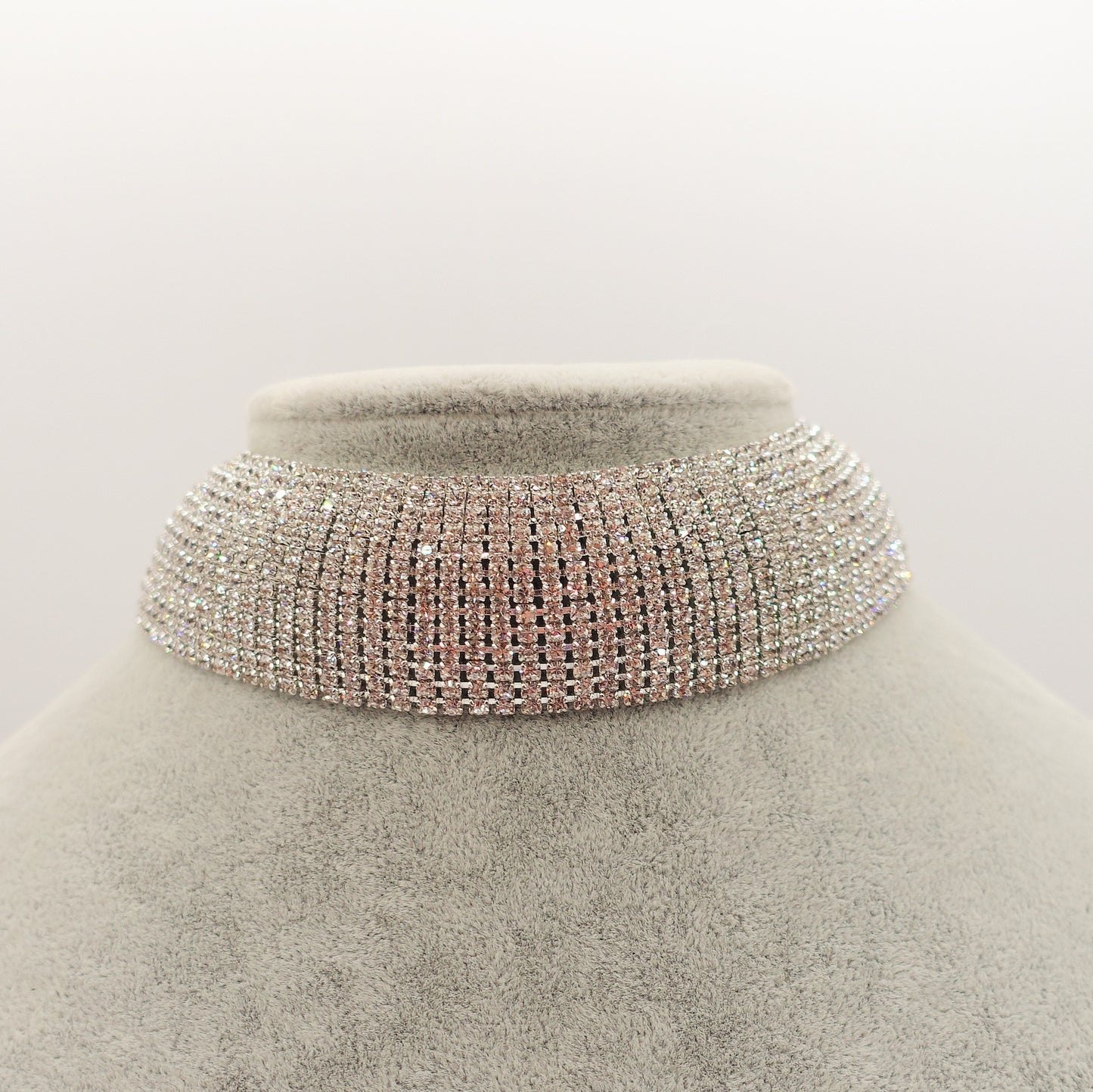 ALASKA 10 fili ~ Tennis Choker girocollo in cubic zirconia